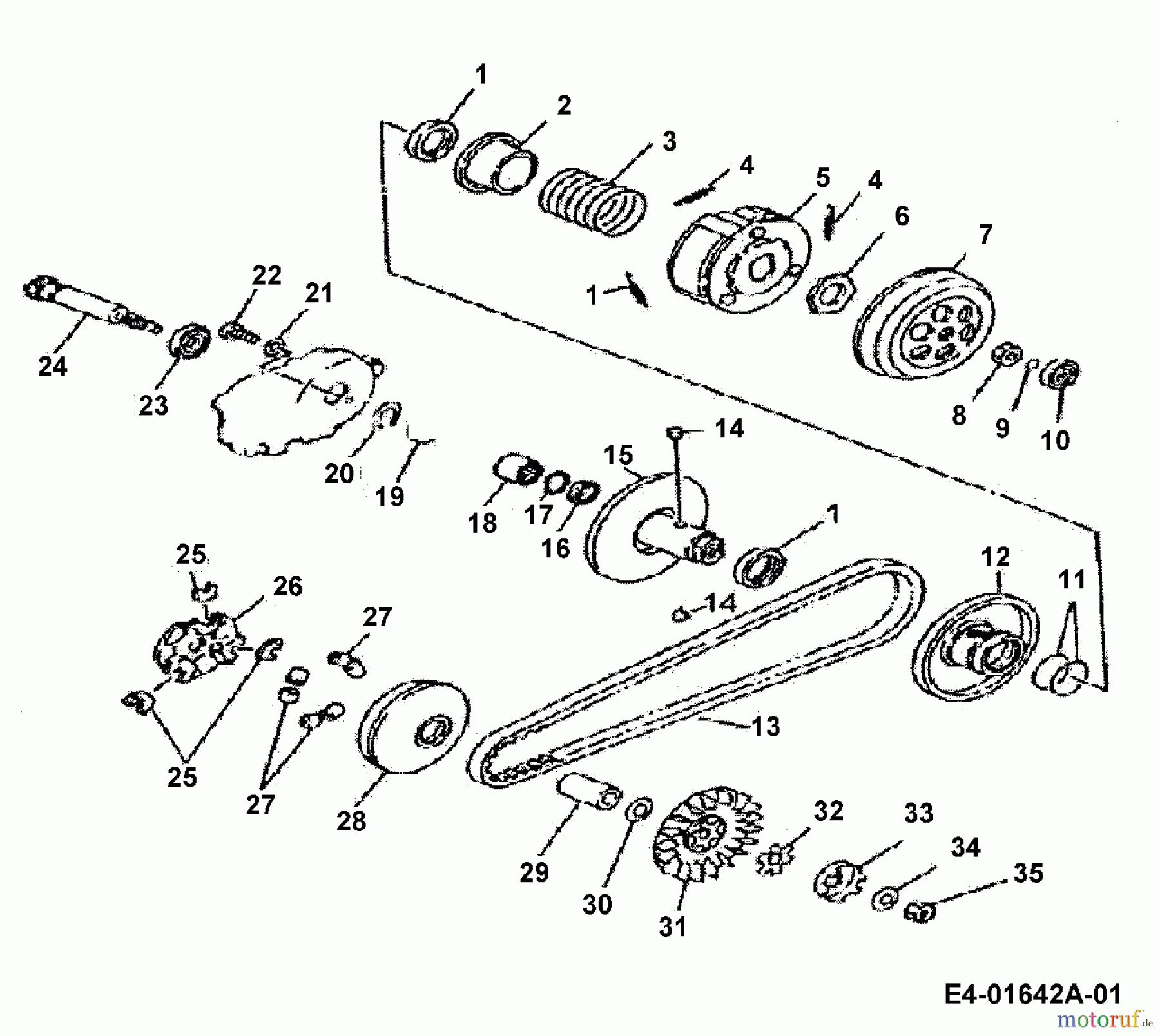  Cub Cadet Quads Miniquad 50 36AA101-603  (2006) Keilriemen, Kupplung