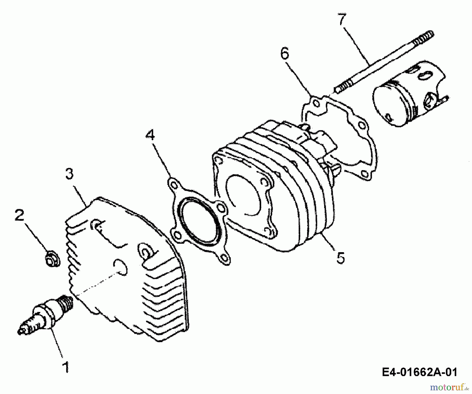  Cub Cadet Quads SP 50 36AA112-603  (2006) Zylinder, Zylinderkopf