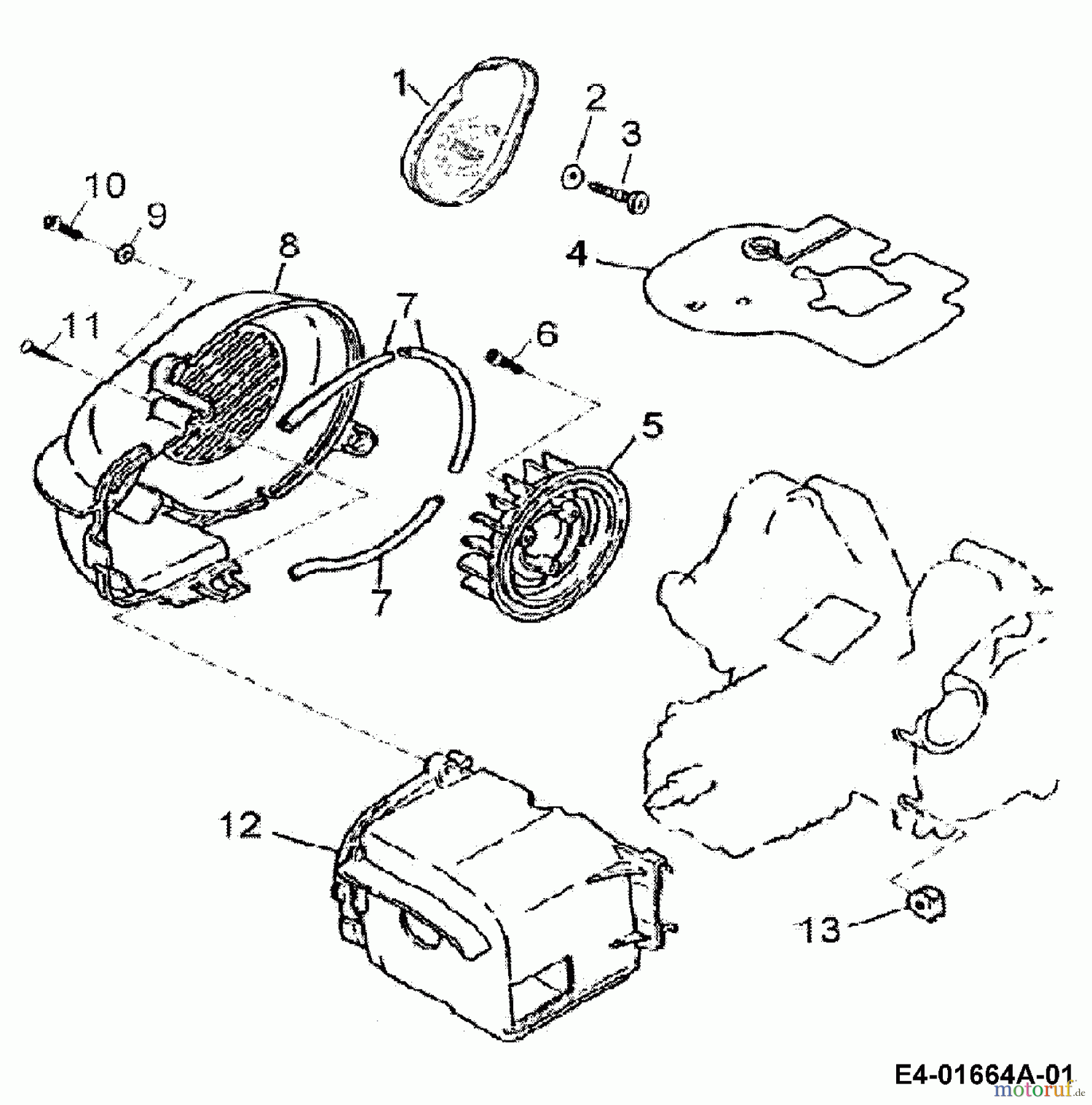  Cub Cadet Quads SP 50 36AA112-603  (2006) Abdeckung Schwungrad