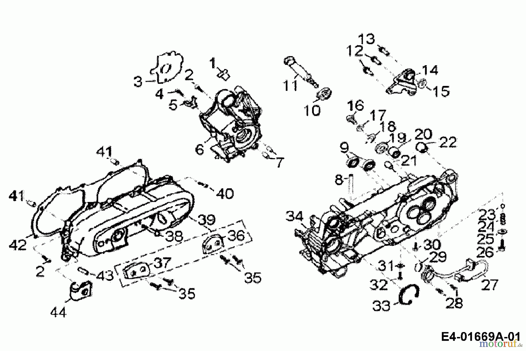  Cub Cadet Quads SP 50 36AA112-603  (2006) Kurbelgehäuse