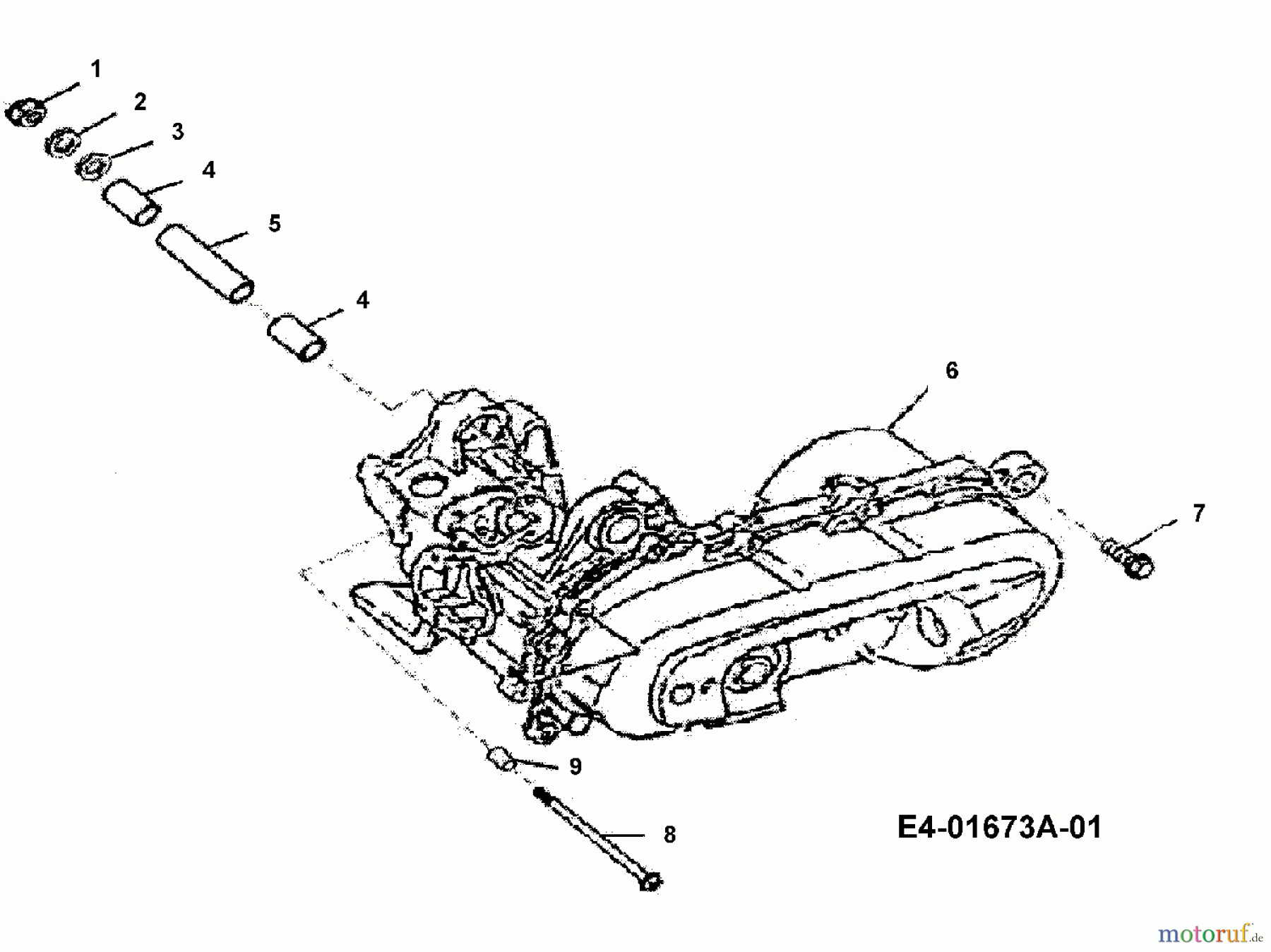  Cub Cadet Quads SP 50 36AA112-603  (2006) Motor, Motorhalter