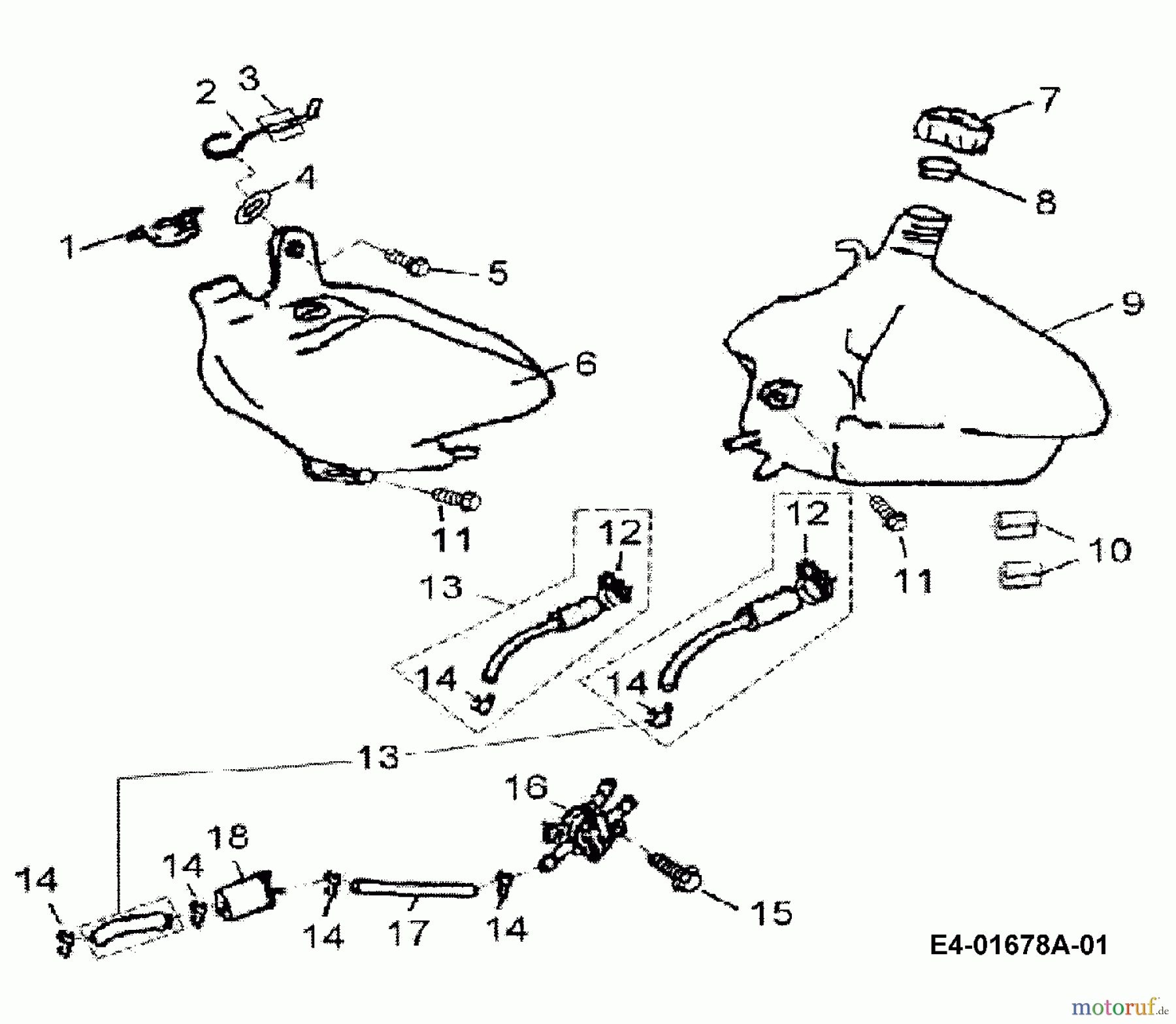  Cub Cadet Quads SP 50 36AA112-603  (2006) Öltank, Tank