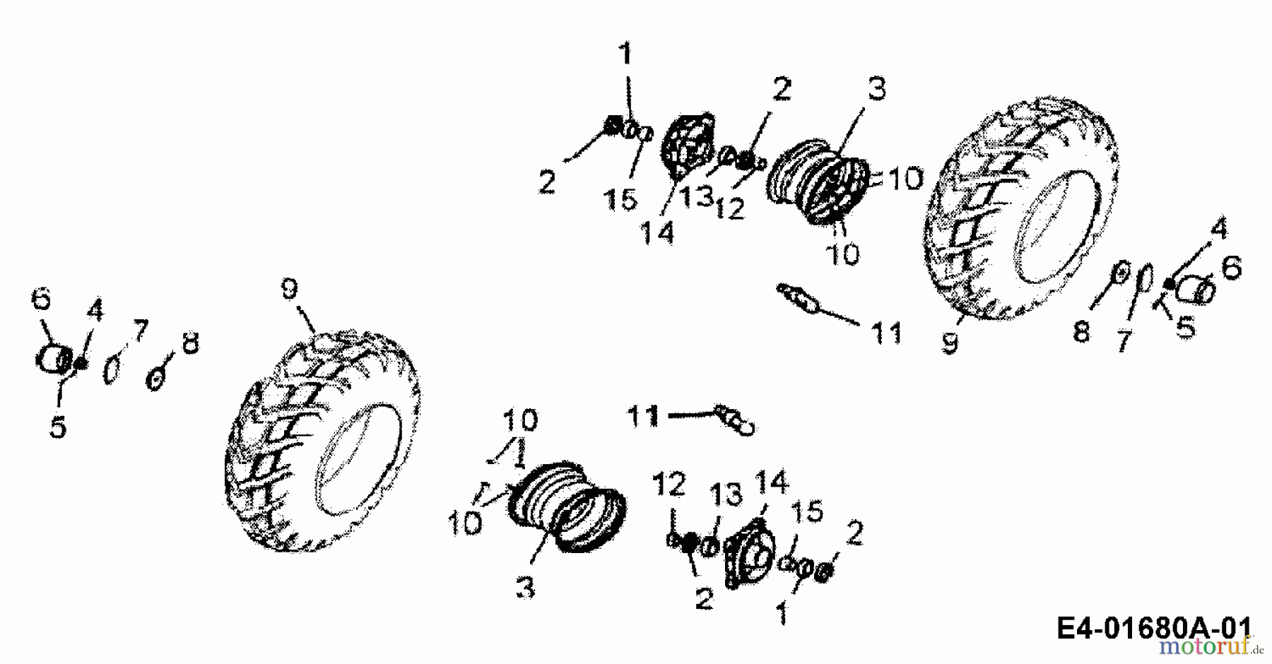  Cub Cadet Quads SP 50 36AA112-603  (2006) Räder vorne
