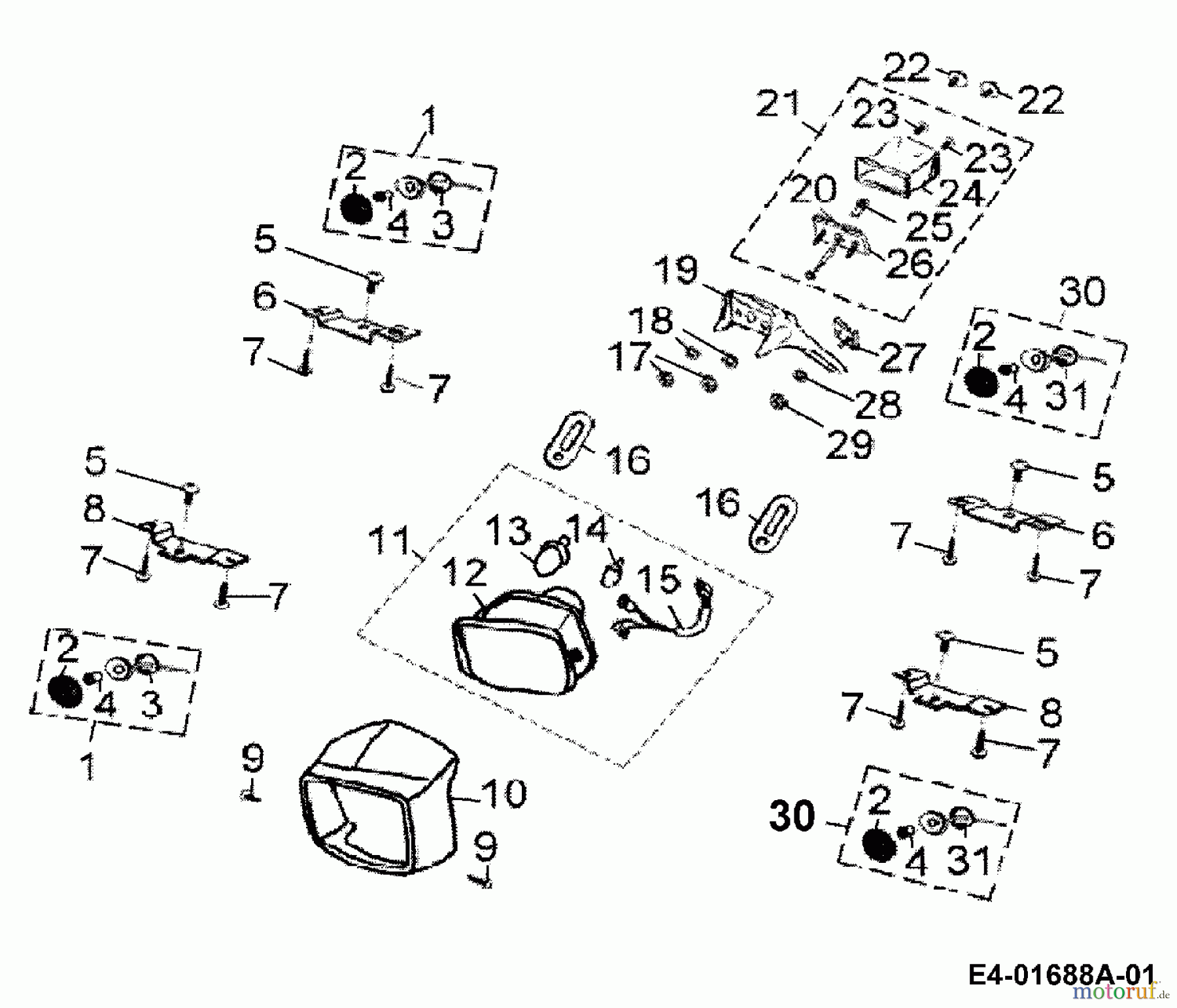  Cub Cadet Quads SP 50 36AA112-603  (2006) Beleuchtung