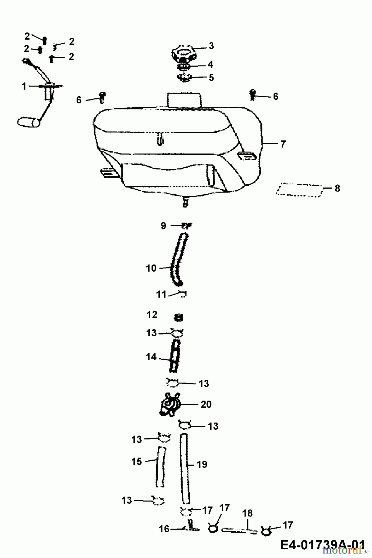 Cub Cadet Quads SS 230 36AA135O603 (2006) Tank