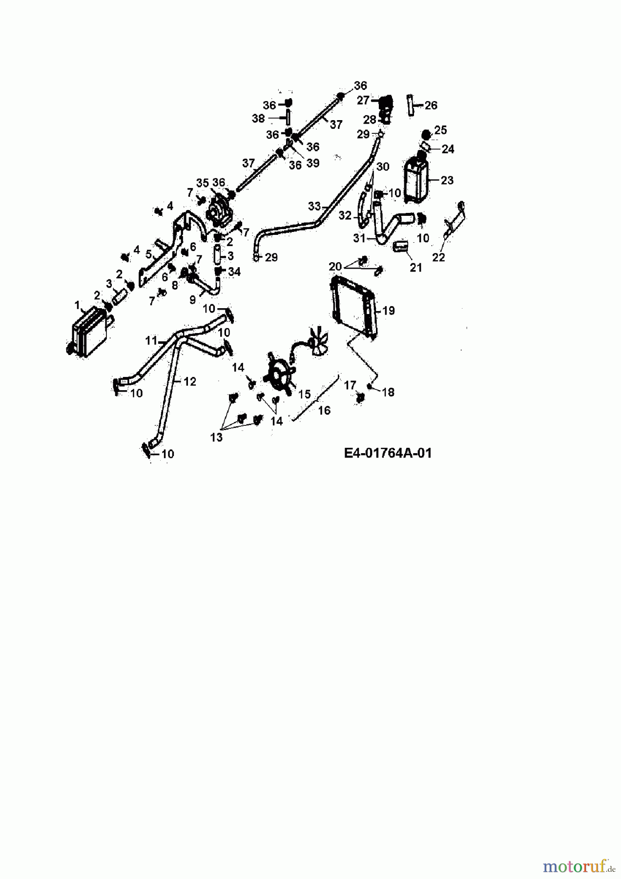  Cub Cadet Quads UT 300 36AB146-603  (2008) Kühler