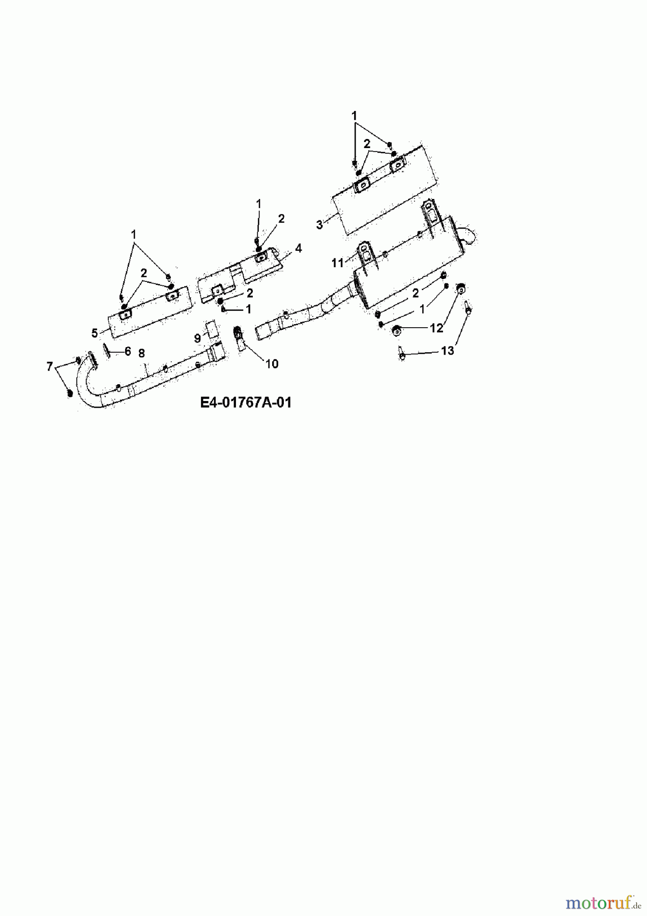 Cub Cadet Quads UT 300 36AB146-603 (2008) Auspuff