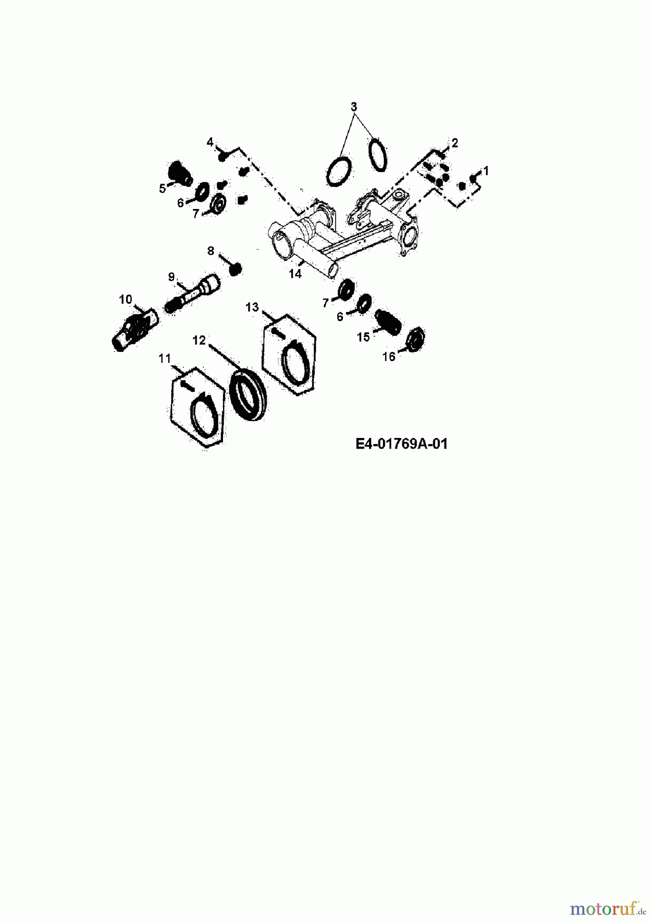 Cub Cadet Quads UT 300 36AB146-603 (2008) Schwingarm hinten