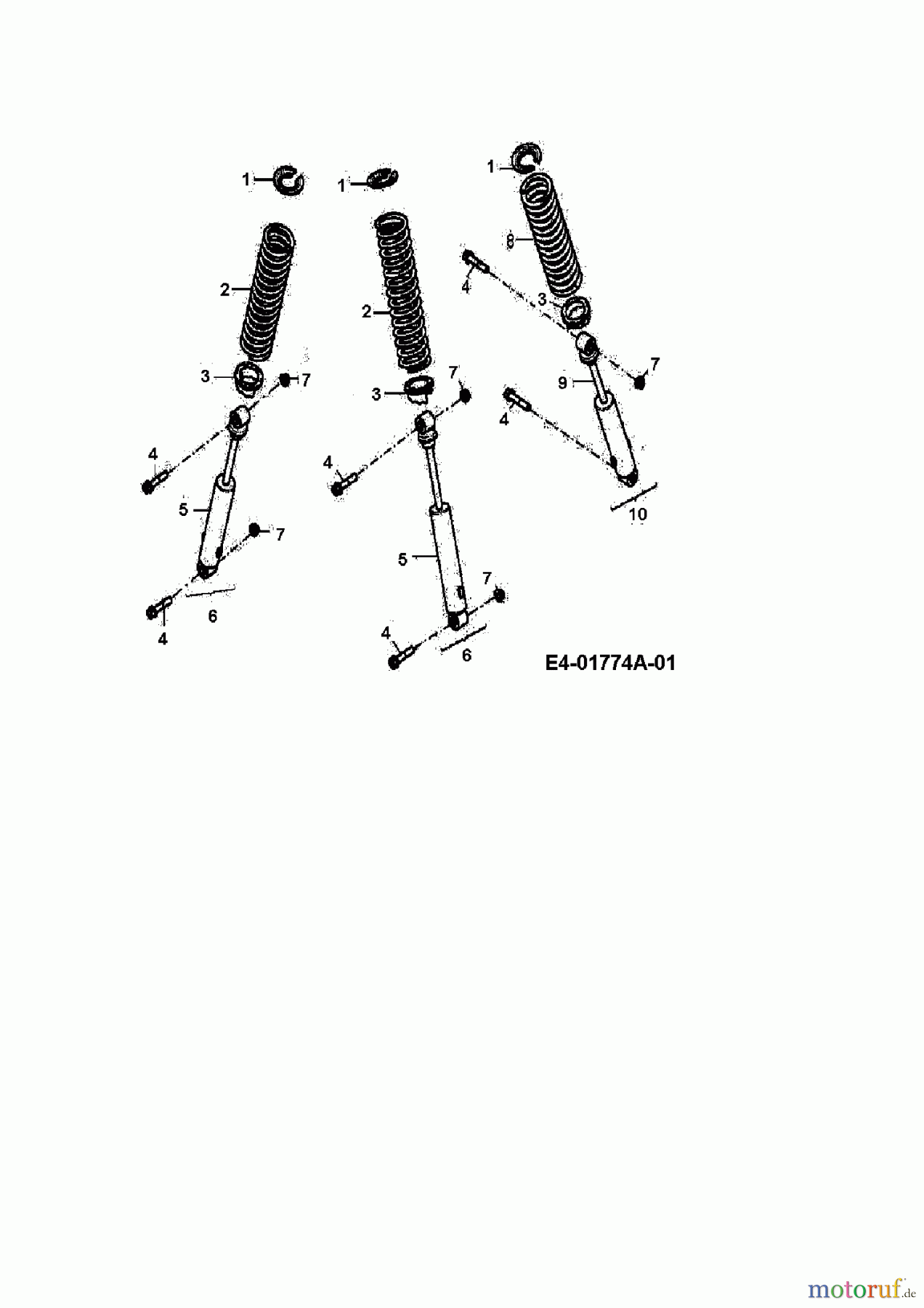Cub Cadet Quads UT 300 36AB146-603 (2008) Federung