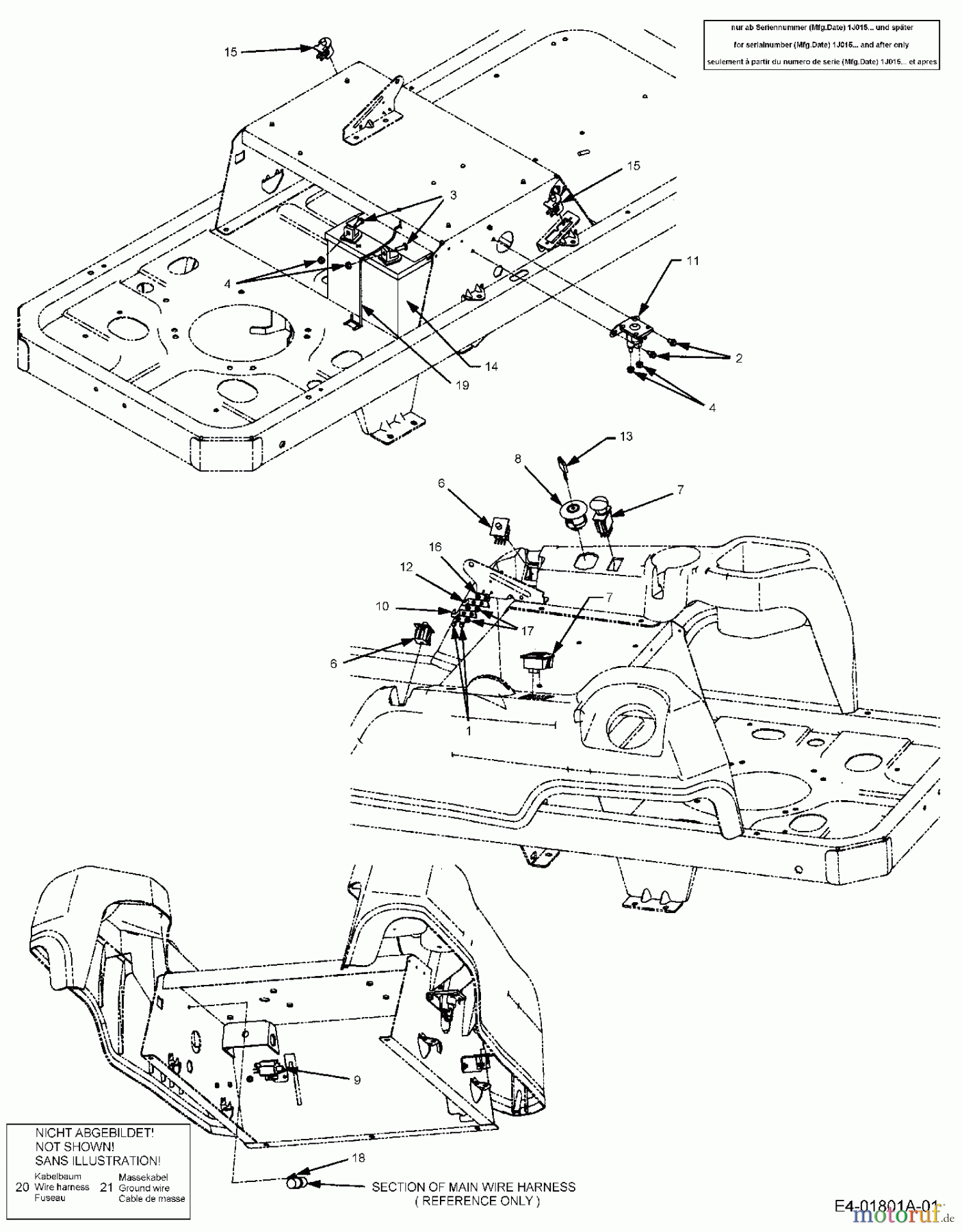 Cub Cadet Zero Turn RZT 42 17BA5B4G603 (2006) Bedienelemente