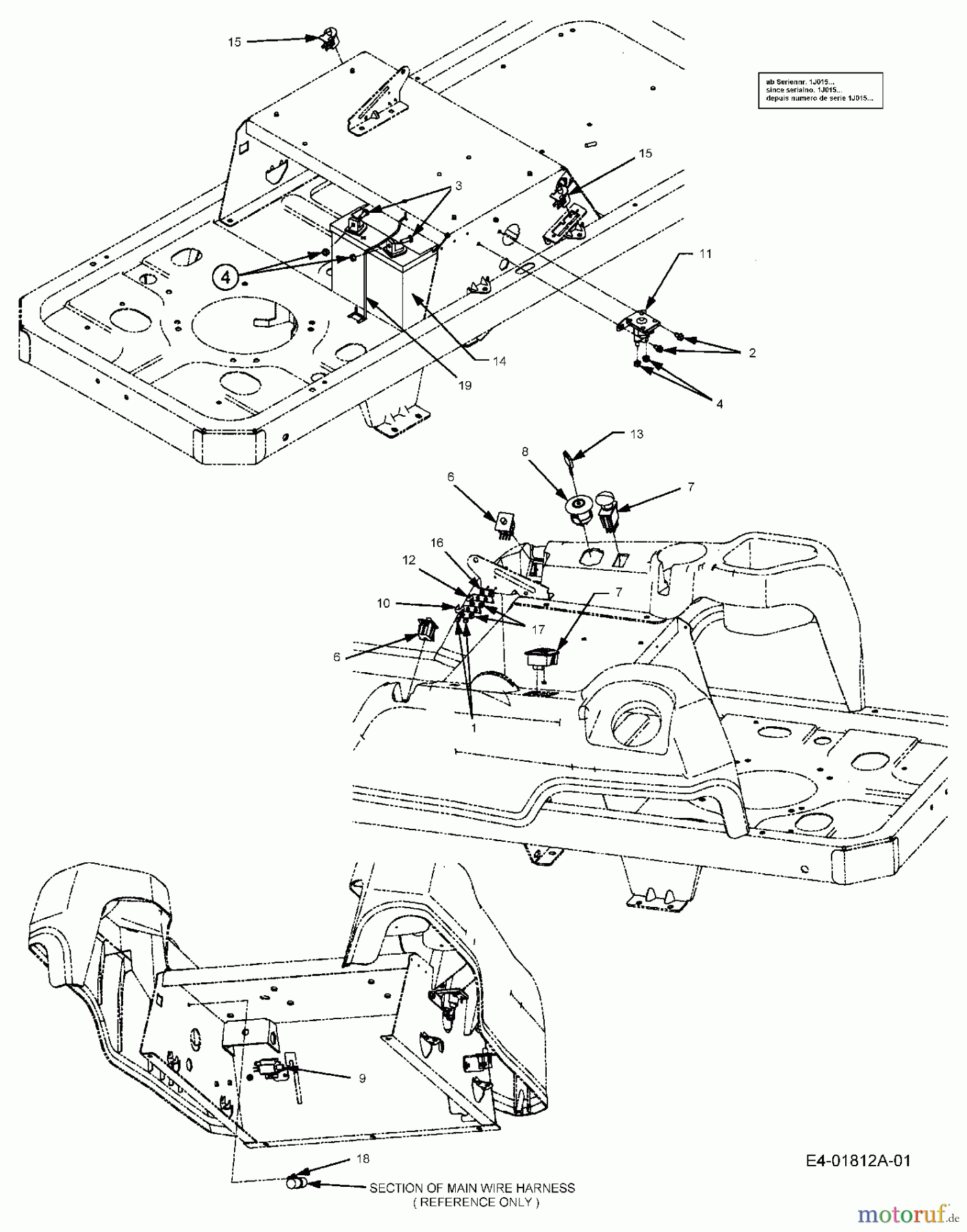 Cub Cadet Zero Turn RZT 50 17AA5D7P603 (2006) Elektroteile