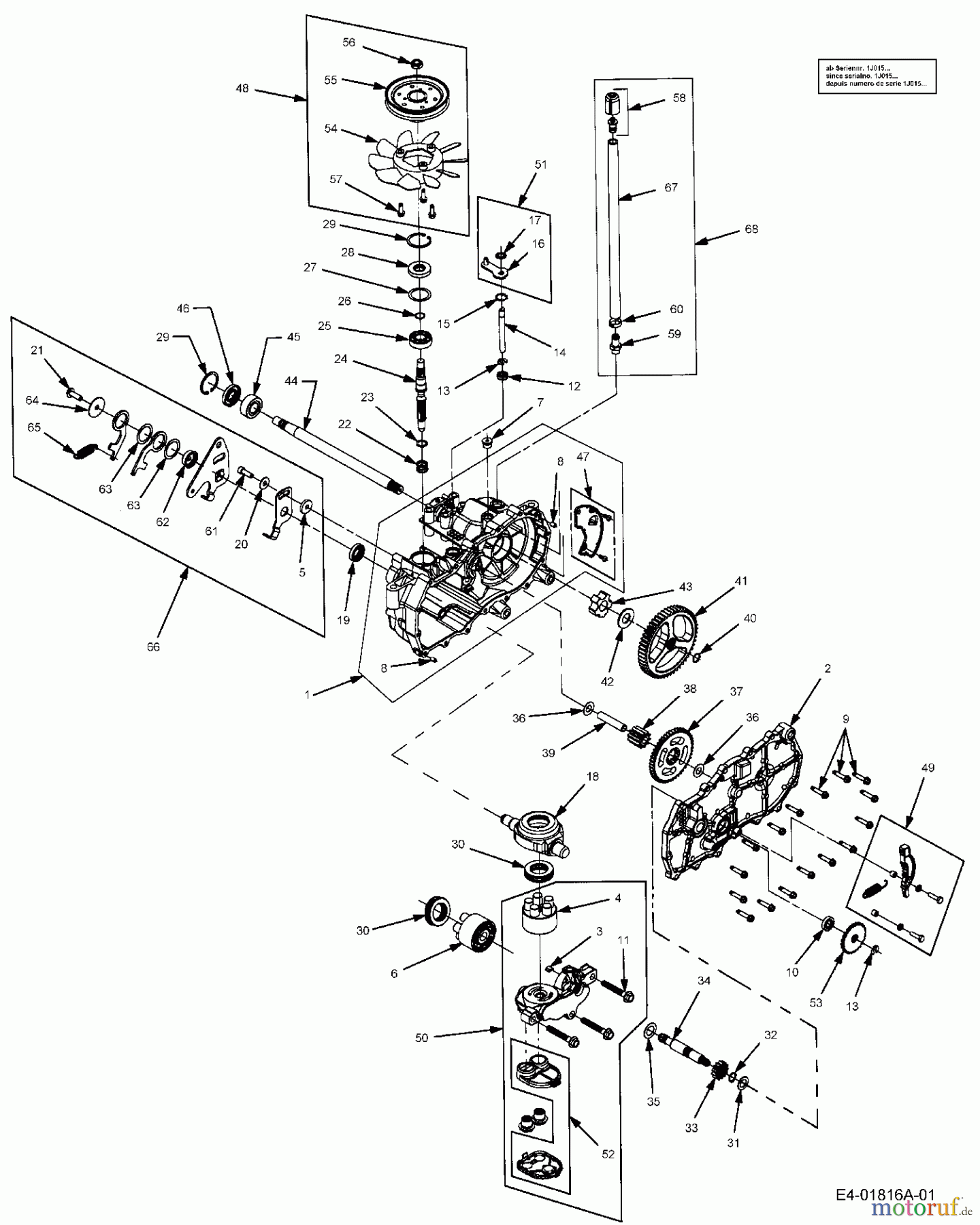 Cub Cadet Zero Turn RZT 50 17AA5D7P603 (2006) Hydrostat rechts