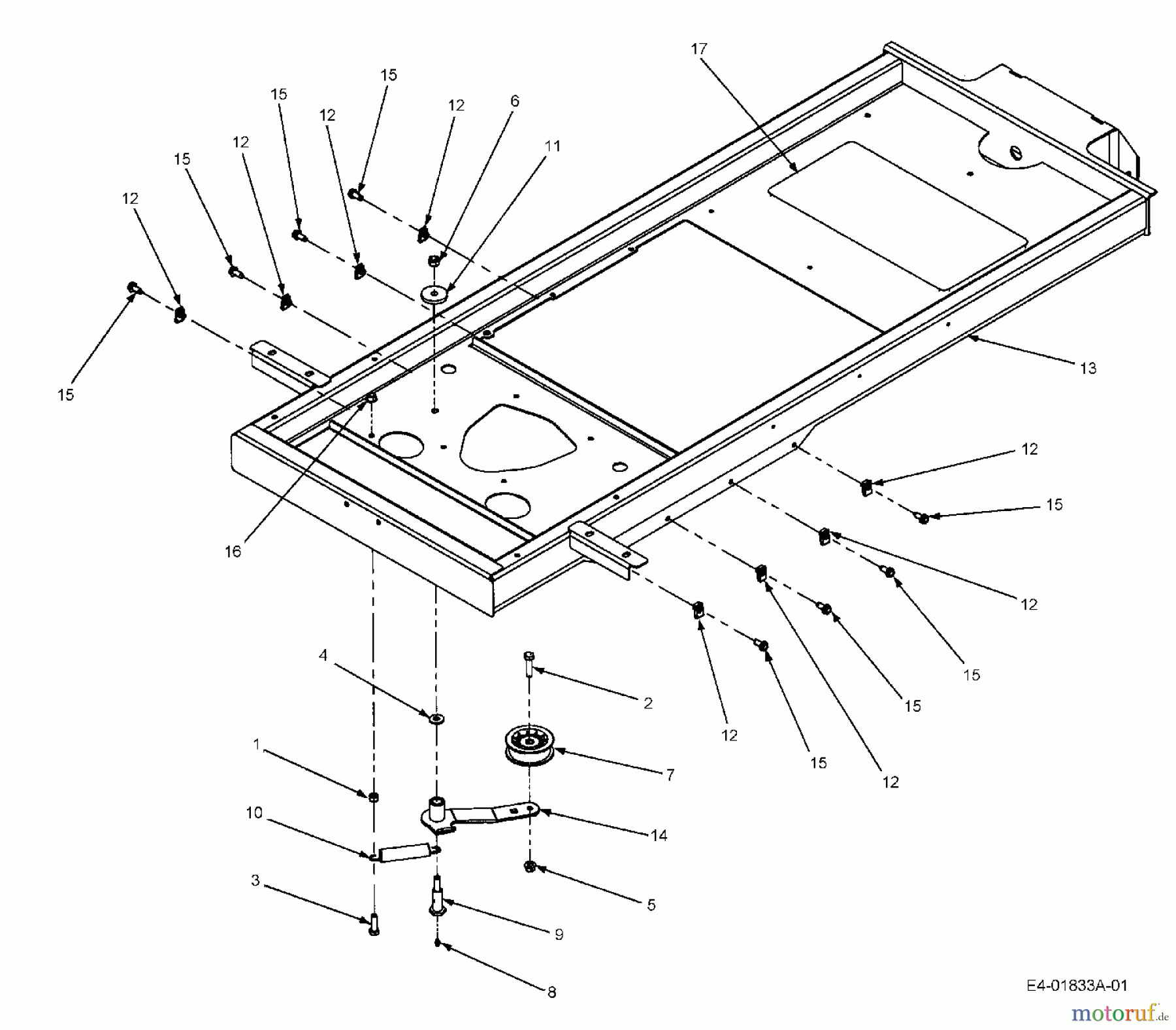  Cub Cadet Zero Turn Z-Force 44 53AA5D2L100  (2004) Rahmen