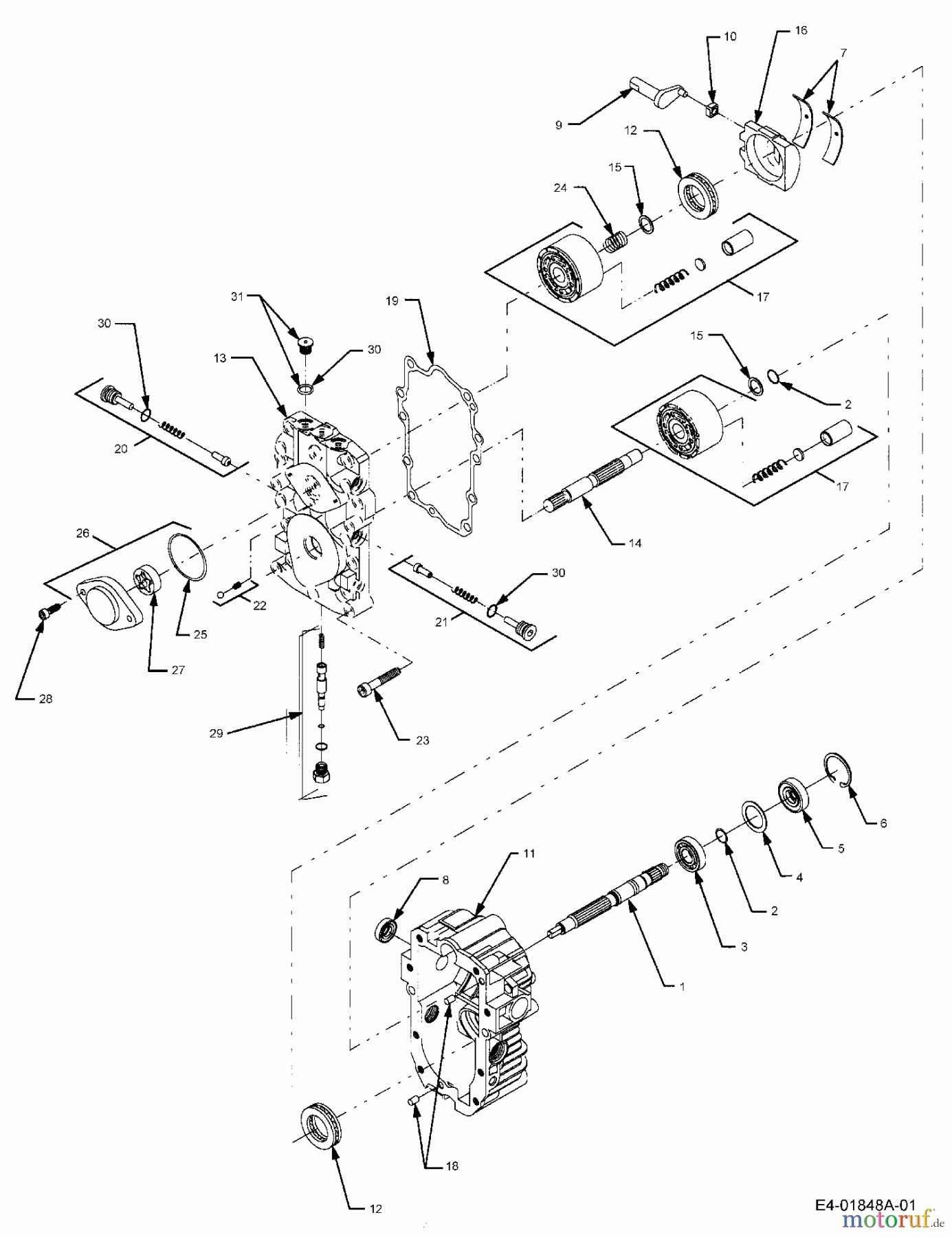 Cub Cadet Rasentraktoren HDS 2205 13A-2D7-603 (2006) Hydrostat