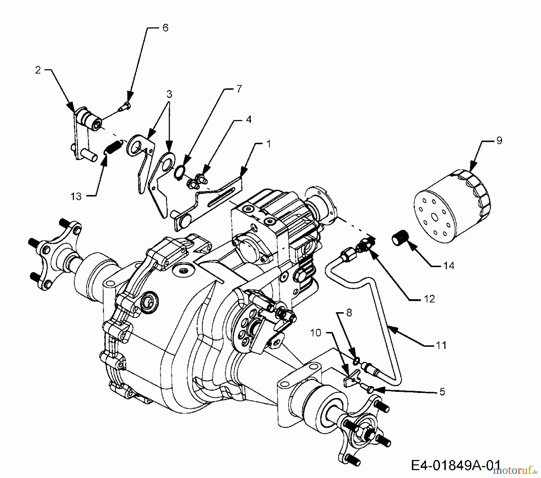 Cub Cadet Rasentraktoren HDS 2205 13A-2D7-603 (2006) Ölfilter