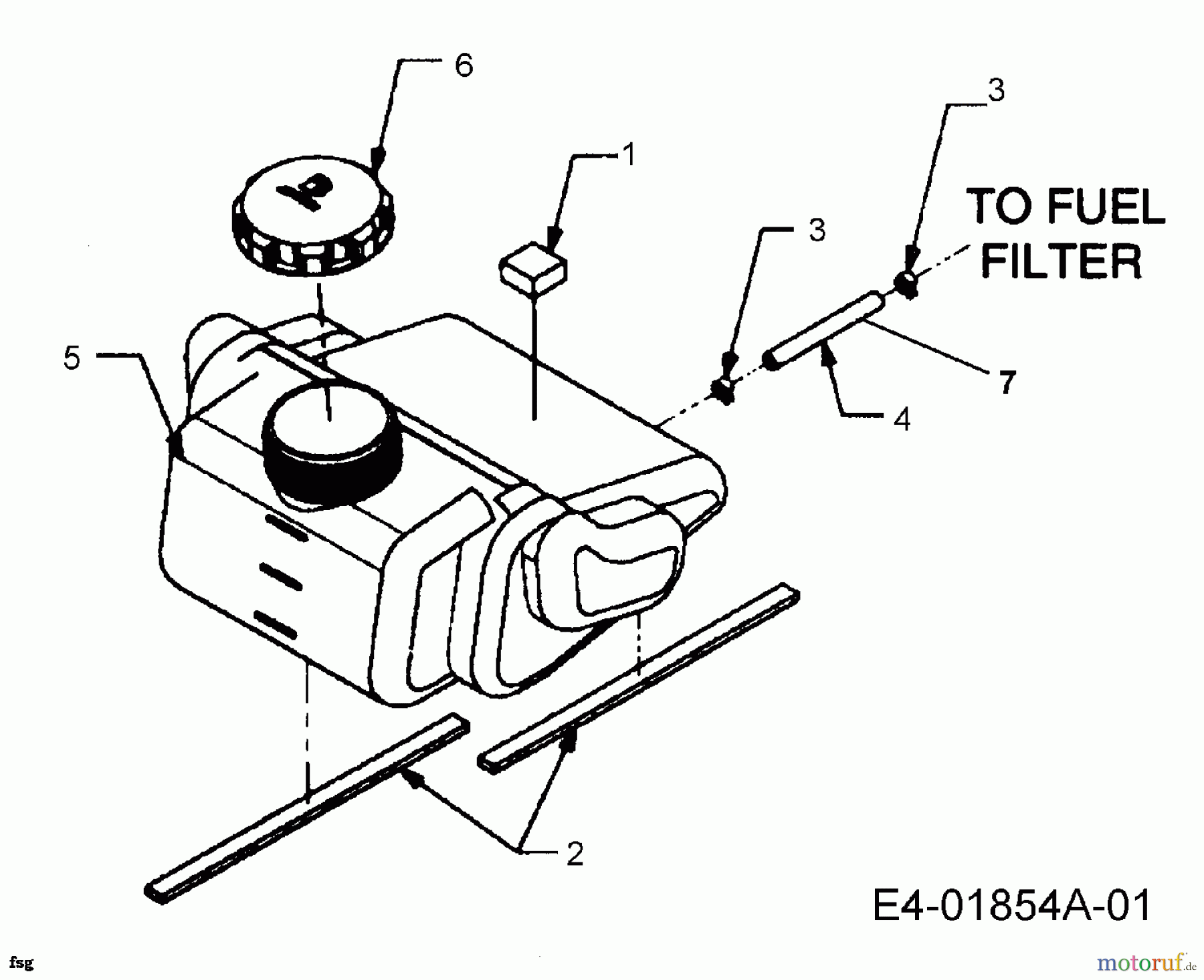 Cub Cadet Rasentraktoren HDS 2205 13A-2D7-603 (2006) Tank