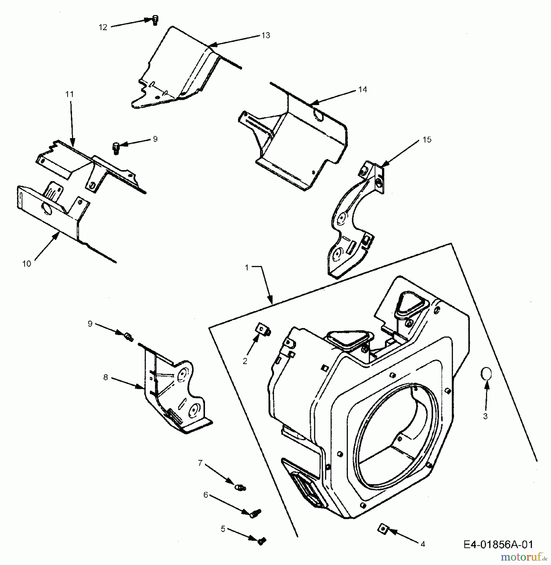 Cub Cadet Rasentraktoren HDS 2205 13A-2D7-603 (2006) Gebläsegehäuse