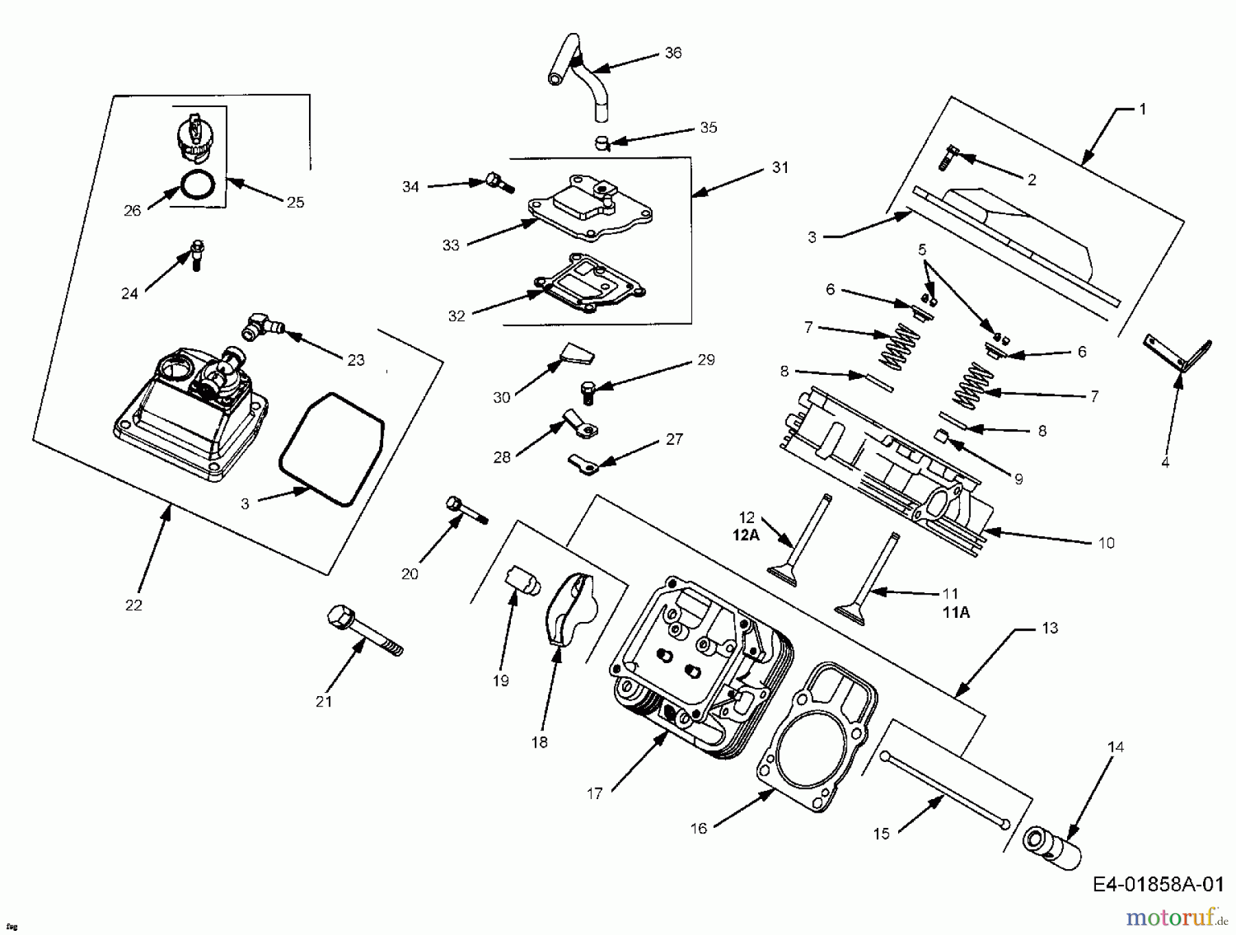 Cub Cadet Rasentraktoren HDS 2205 13A-2D7-603  (2006) Zylinderkopf