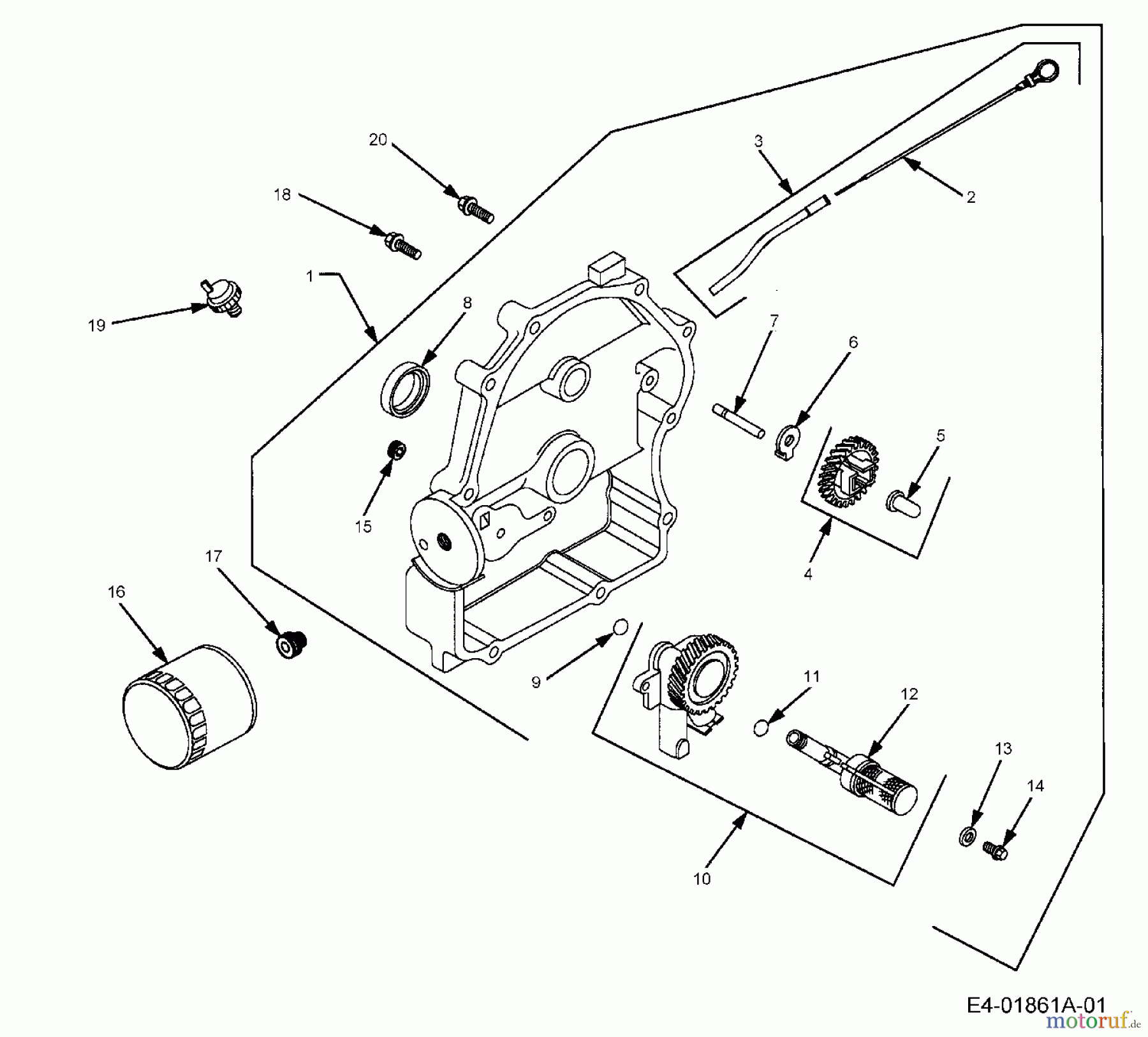 Cub Cadet Rasentraktoren HDS 2205 13A-2D7-603 (2006) Ölpumpe
