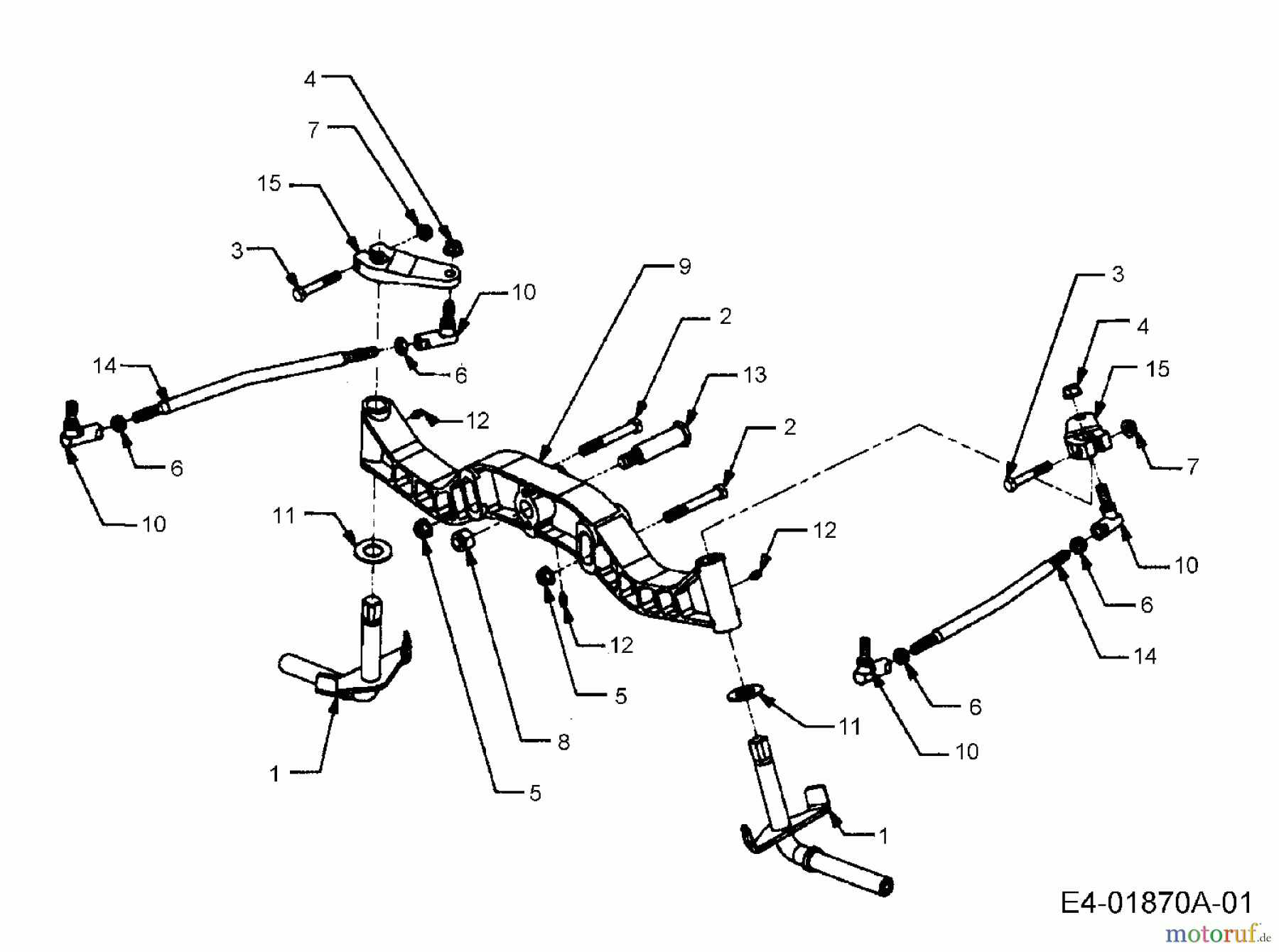 Cub Cadet Rasentraktoren HDS 2205 13A-2D7-603 (2006) Vorderachse