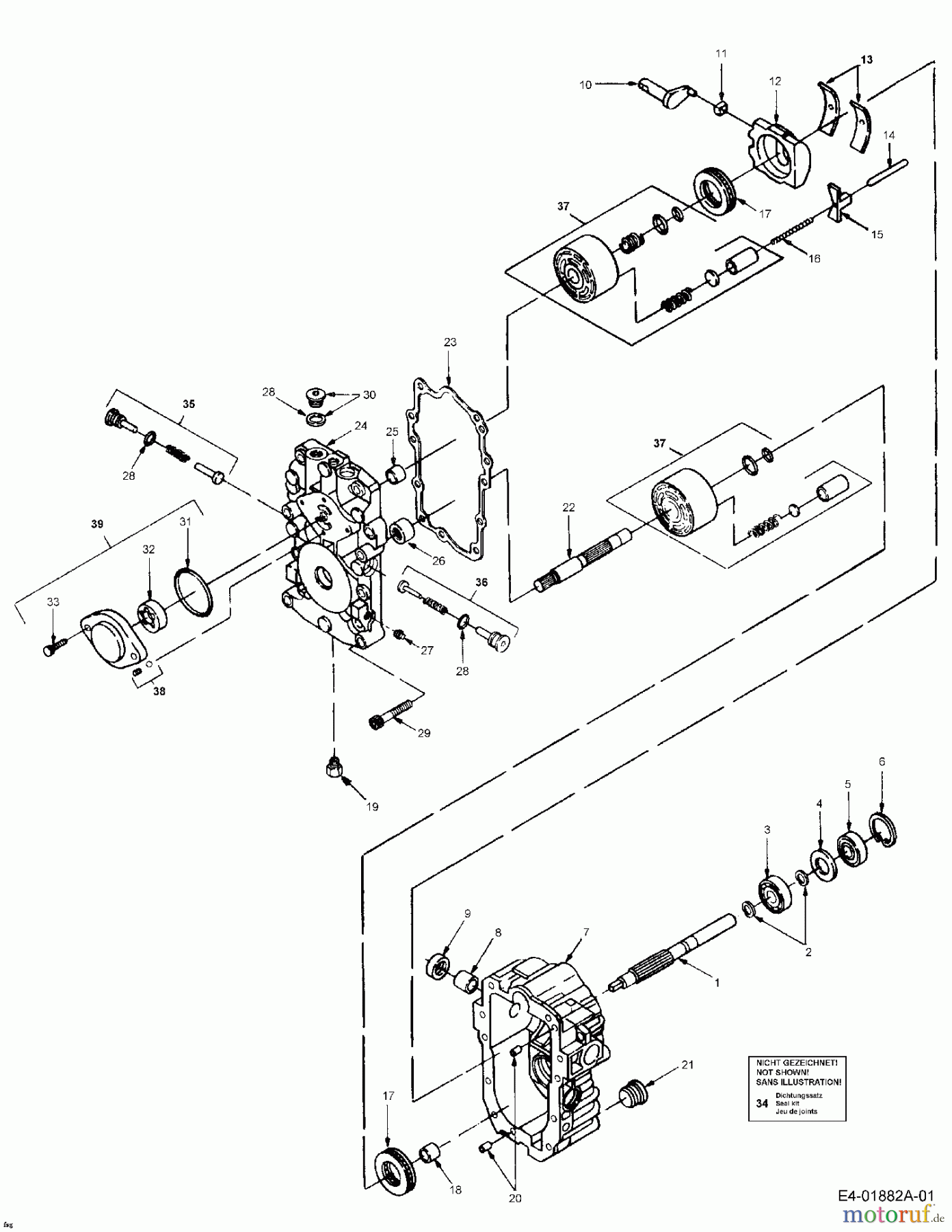 Cub Cadet Rasentraktoren HDS 2205 13A-298M100 (2003) Hydrostat