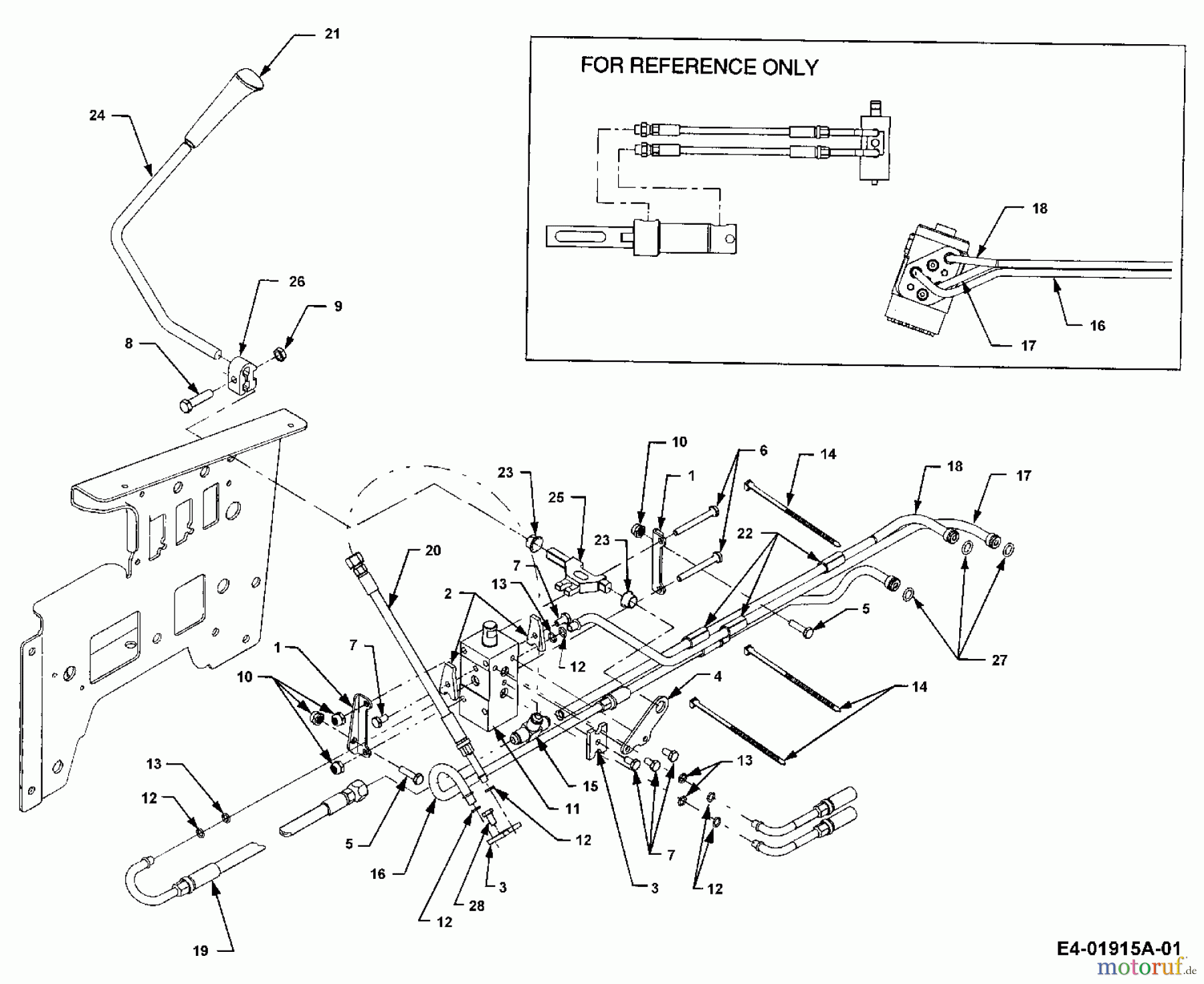 Cub Cadet Gartentraktoren HDS 3235 14B-692-603 (2005) Hydraulik