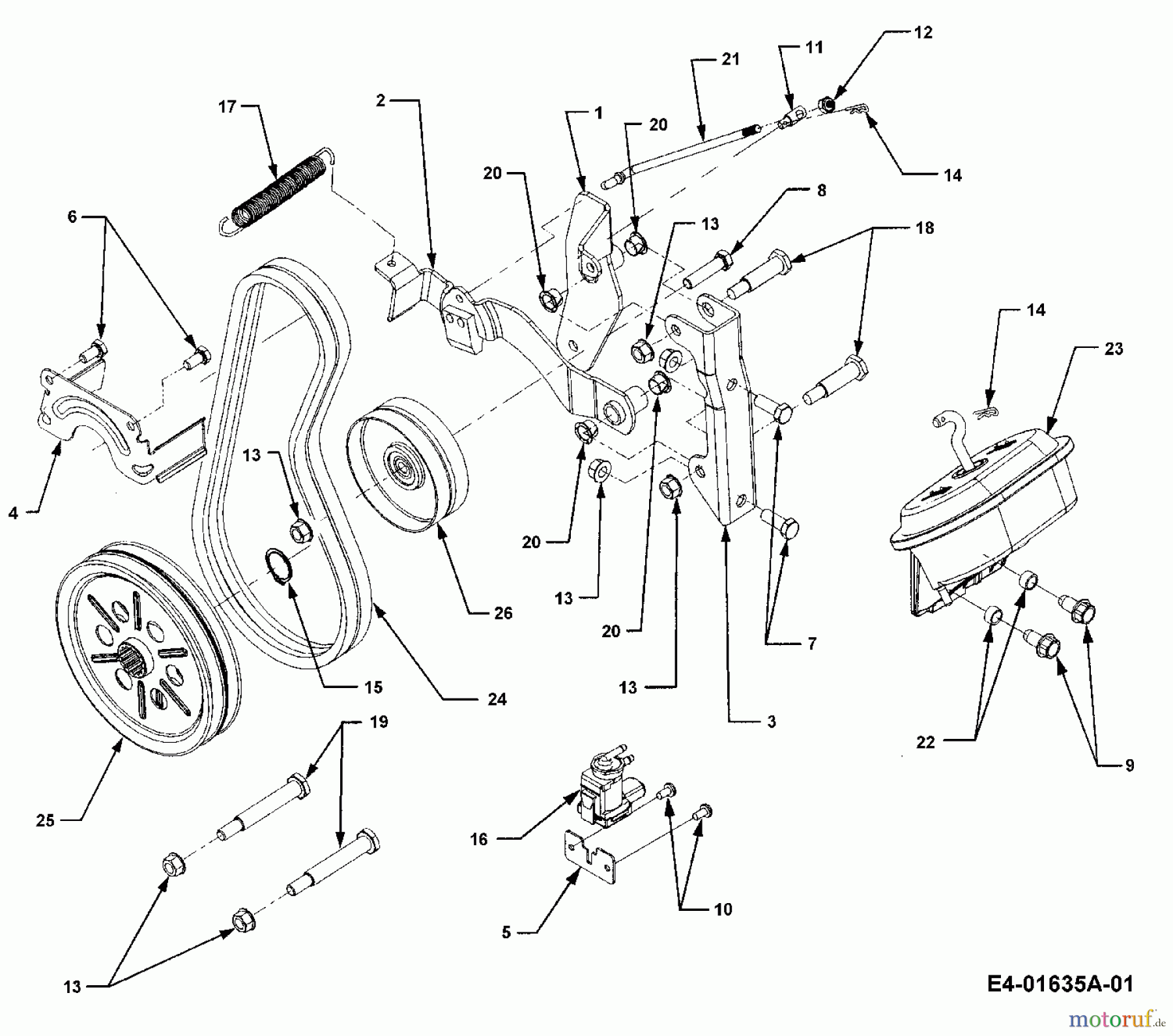 Cub Cadet Gartentraktoren HDS 3235 14B-692-603 (2007) Frontzapfwelle
