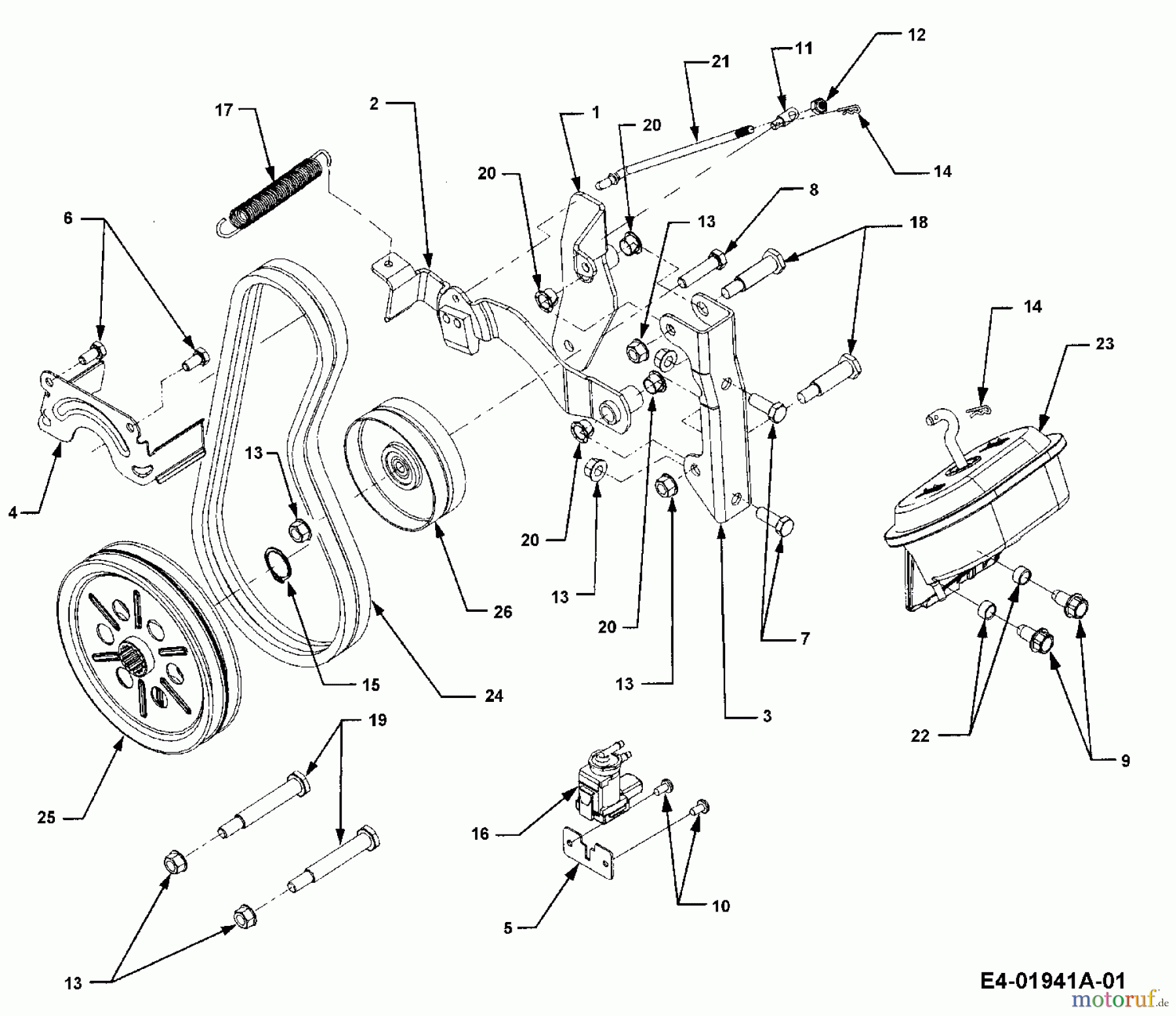 Cub Cadet Gartentraktoren HDS 3235 14A-672-603  (2003) Frontzapfwelle