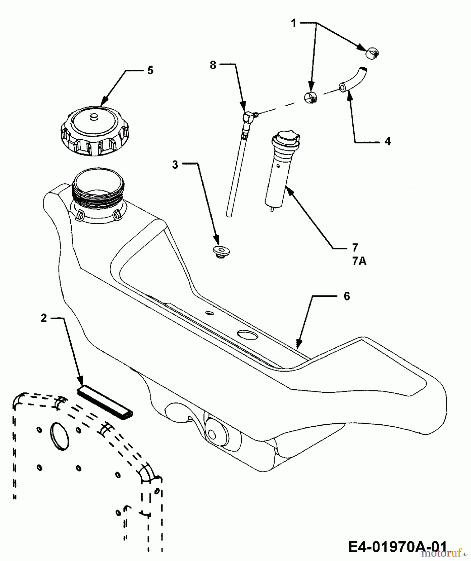  Cub Cadet Gartentraktoren HDS 3235 14B-676-603  (2000) Tank
