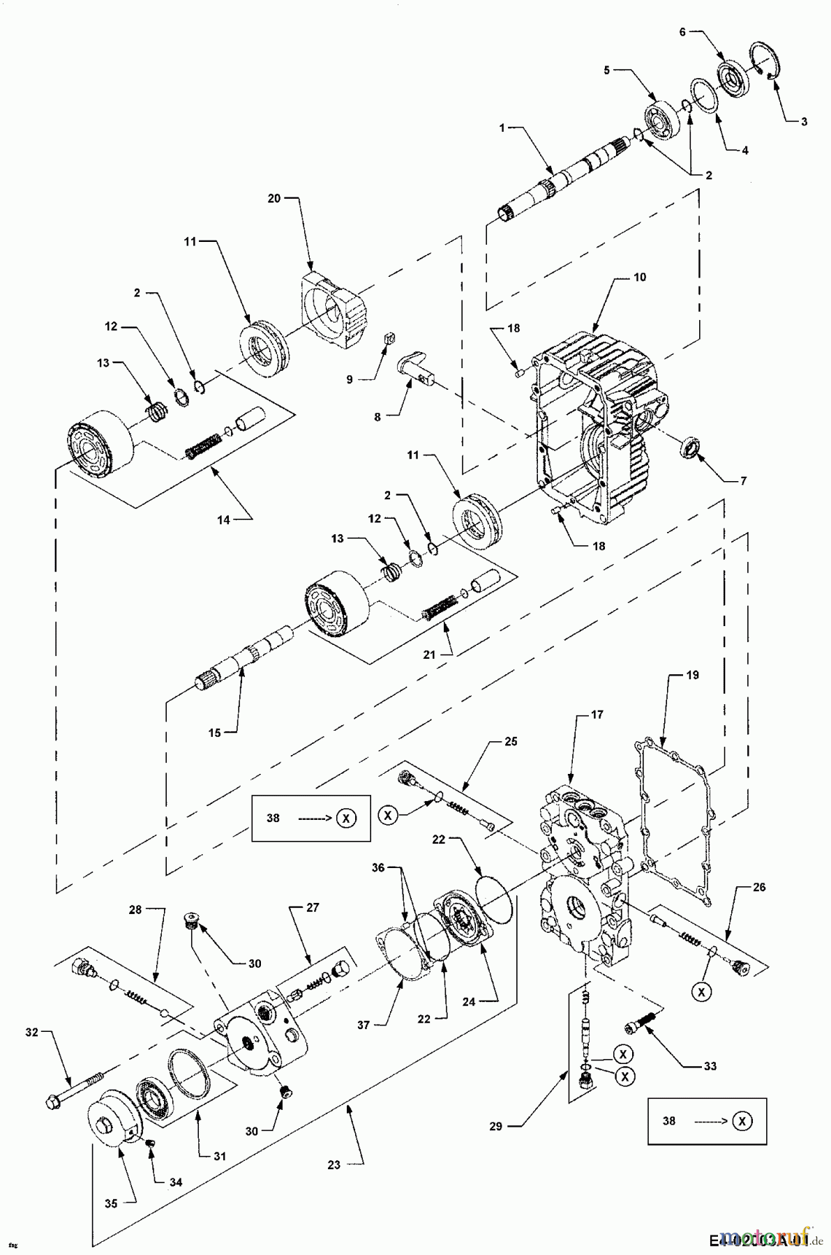  Cub Cadet Gartentraktoren HDS 3200 14B-646-603  (2000) Hydrostat