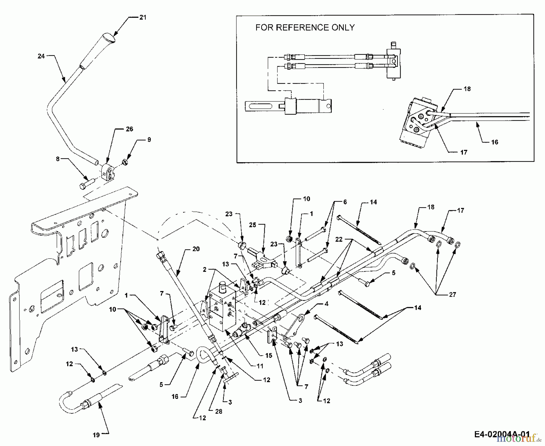  Cub Cadet Gartentraktoren HDS 3200 14B-646-603  (2000) Hydraulik