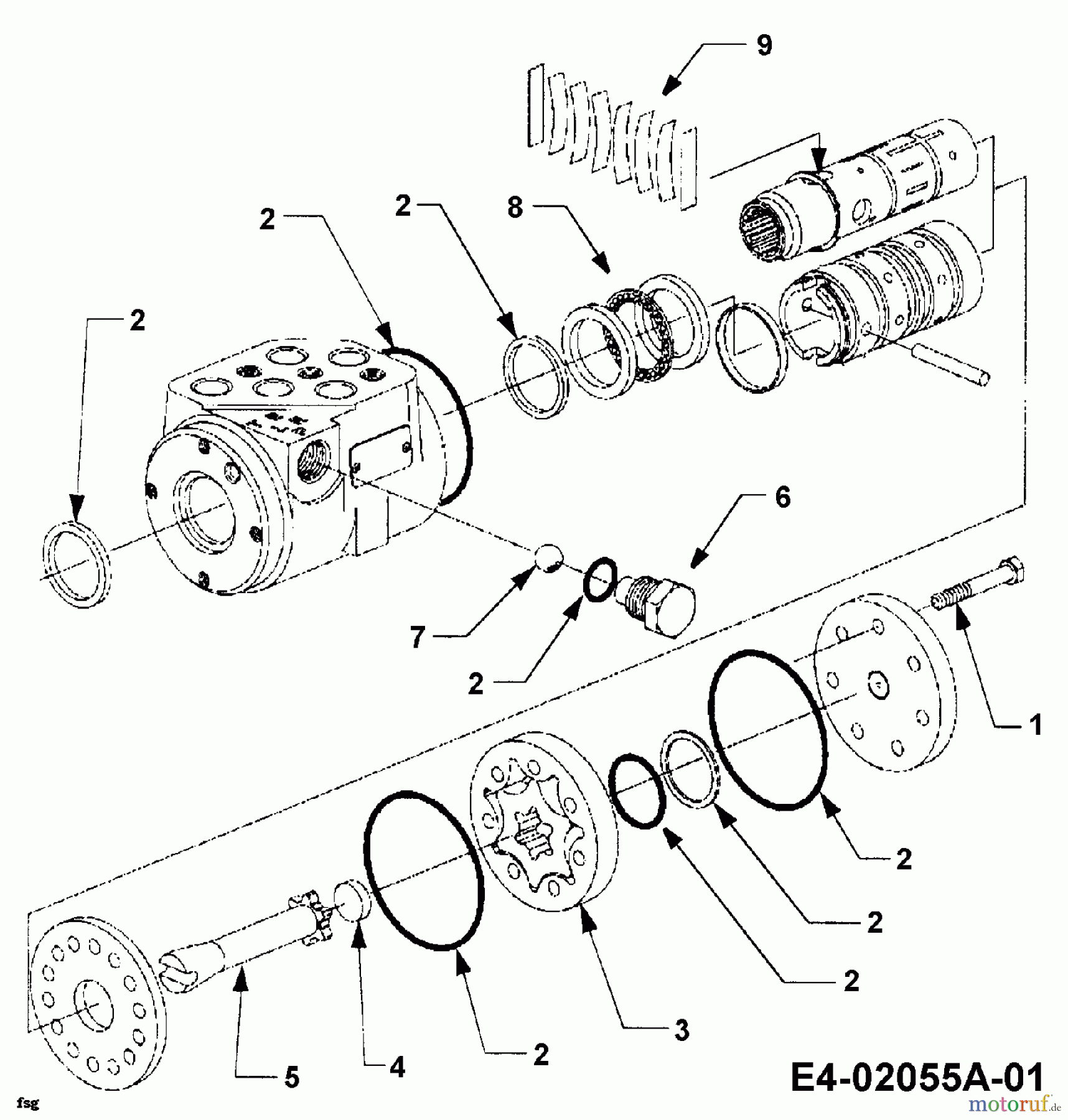  Cub Cadet Gartentraktoren HDS 3185 14A-665-100  (1998) Hydraulikpumpe Lenkung