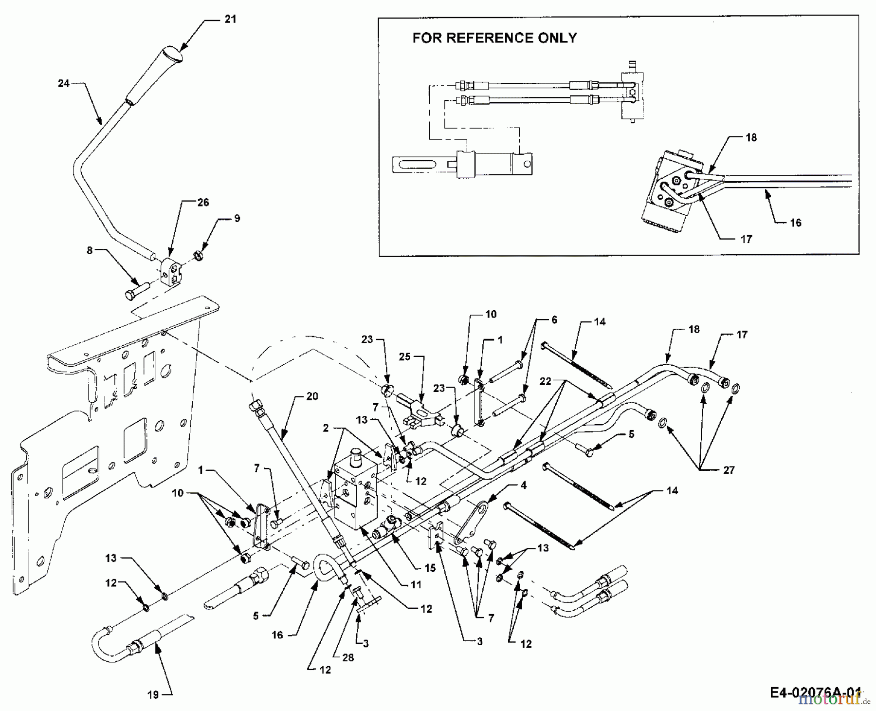  Cub Cadet Gartentraktoren HDS 3186 14A-668-603  (1999) Hydraulik