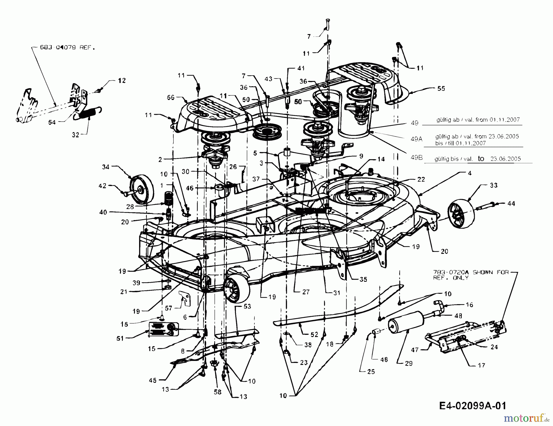  Cub Cadet Gartentraktoren GT 1223 14AP13CP603  (2006) Mähwerk P (50