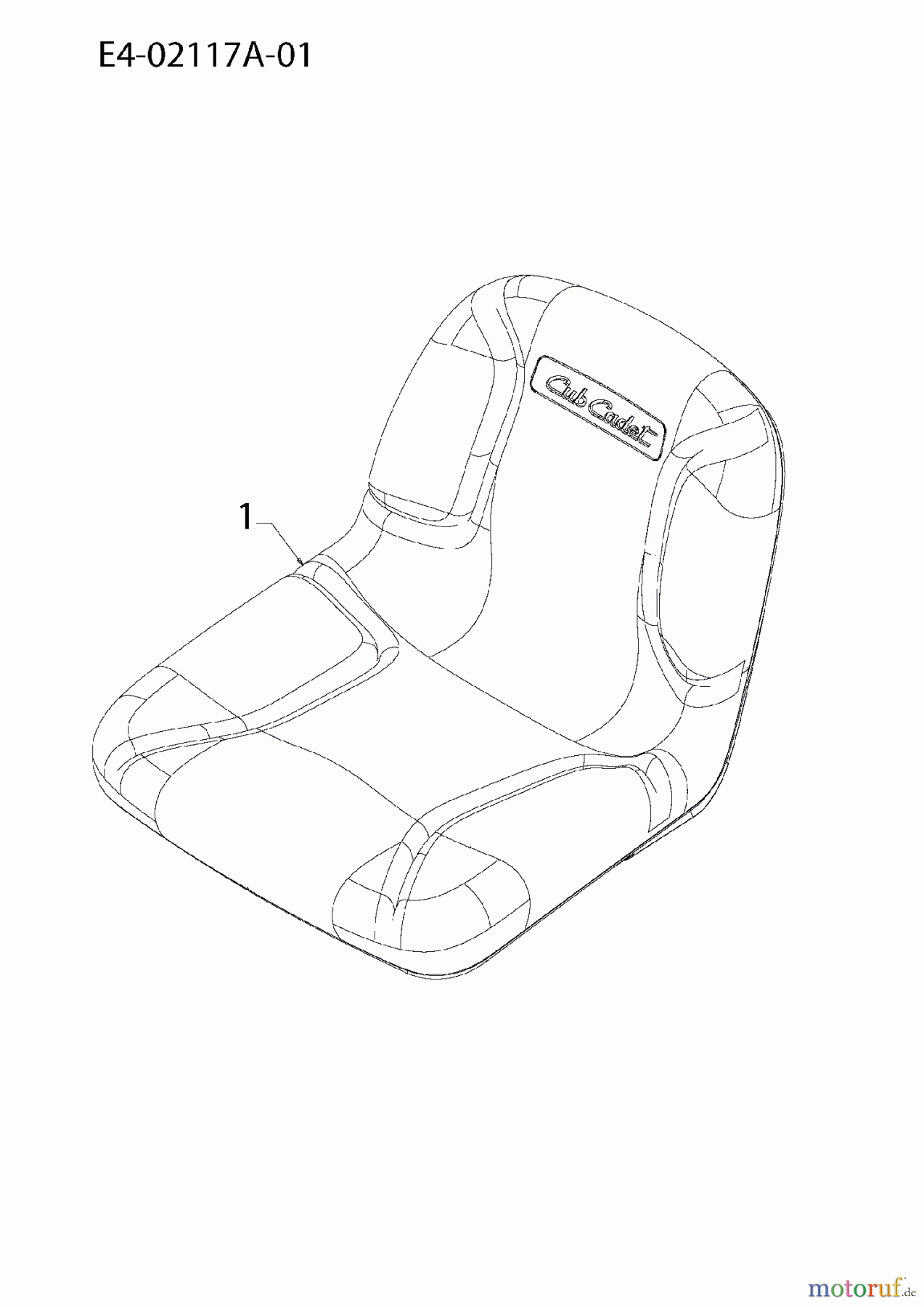 Cub Cadet Rasentraktoren CC 1015 13AV11CF603 (2008) Sitz