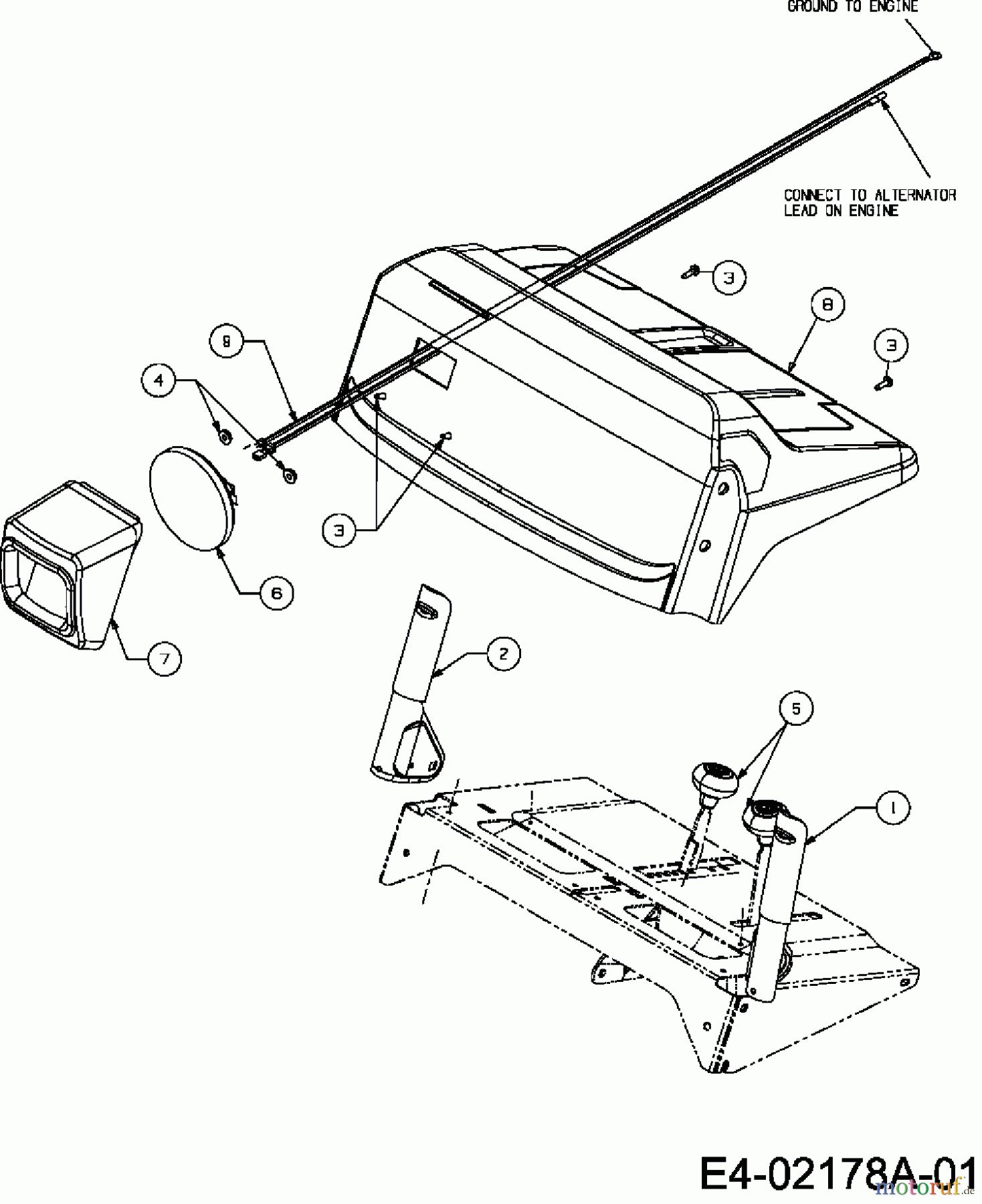 MTD Schneefräsen E 730 F 31AE7H8G799R (2007) Armaturenbrett