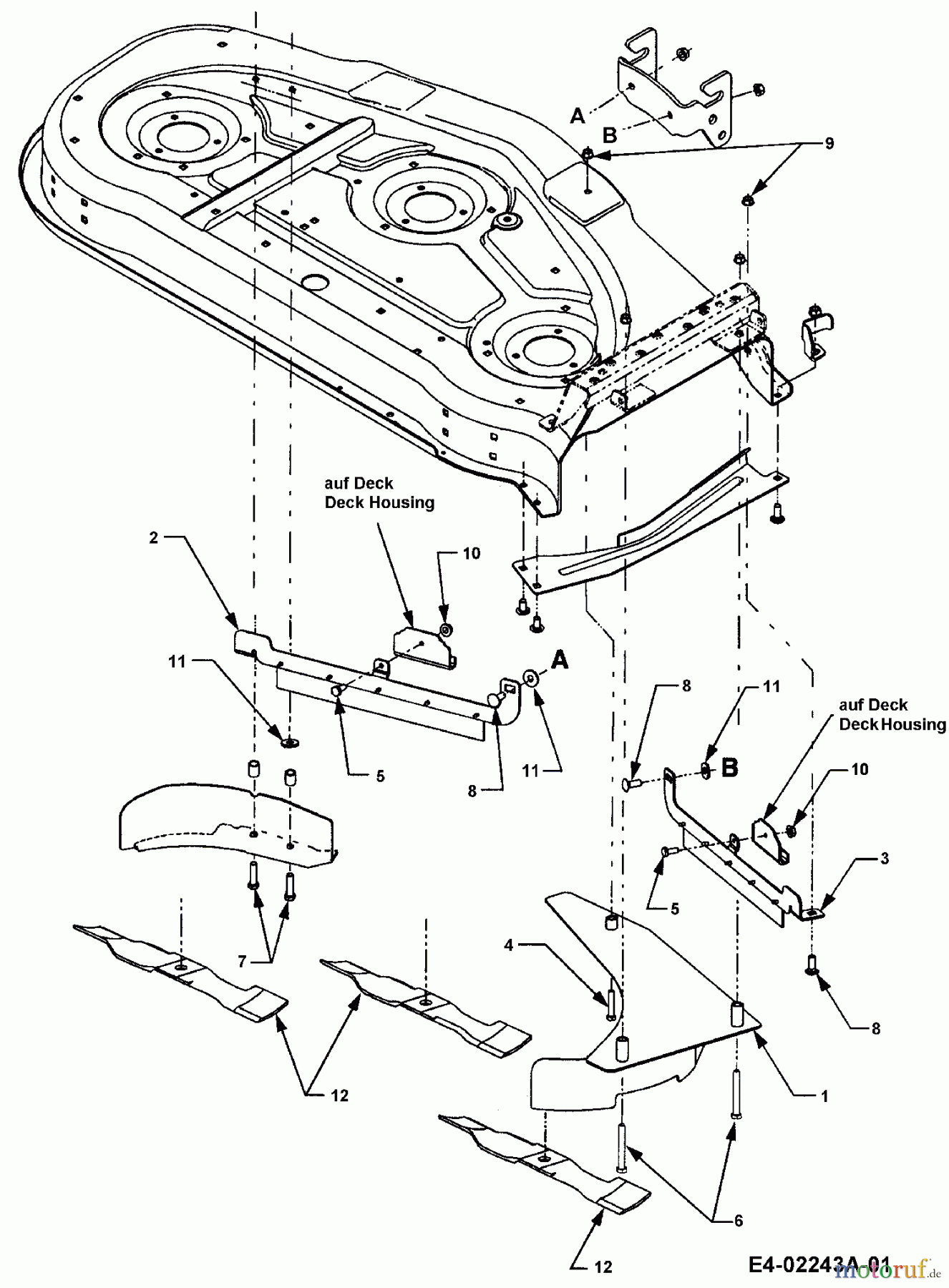MTD Zubehör Zubehör Garten- und Rasentraktoren Mulch Kits für CC 2000 SD Serie mit Mähwerk 48