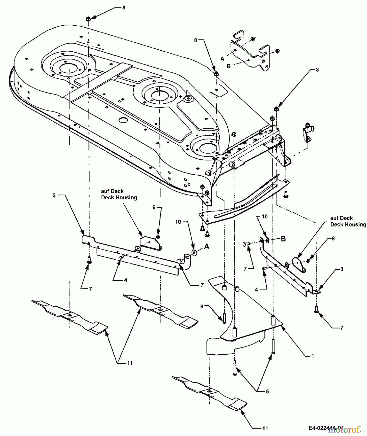MTD Zubehör Zubehör Garten- und Rasentraktoren Mulch Kits für CC 3000 SD Serie mit Mähwerk 54