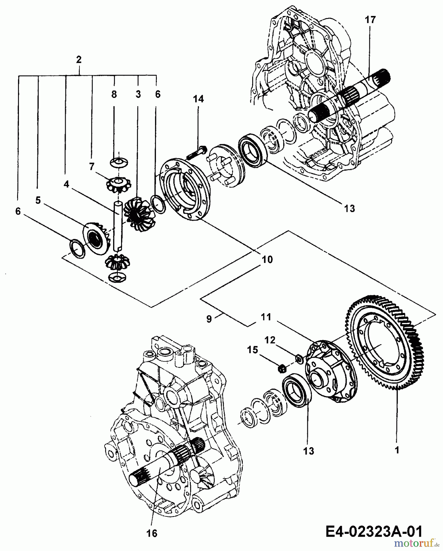 Cub Cadet Utility Vehicle Big Country - 6x4 Utilty Vehicle 37AS640D603 (2005) Differential