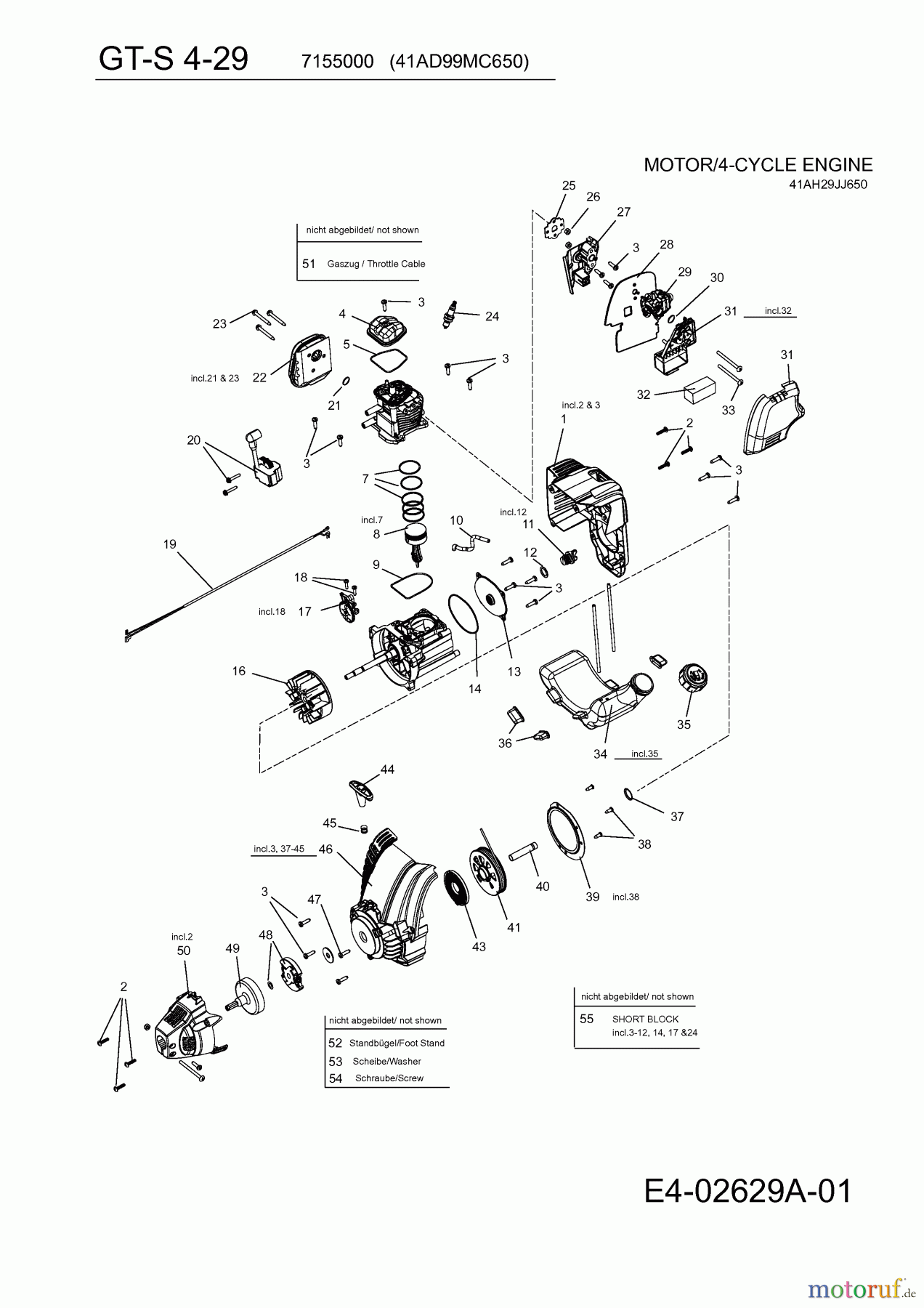 Wolf-Garten Motorsensen GT-S 4-29 7155000 (2011) Motor