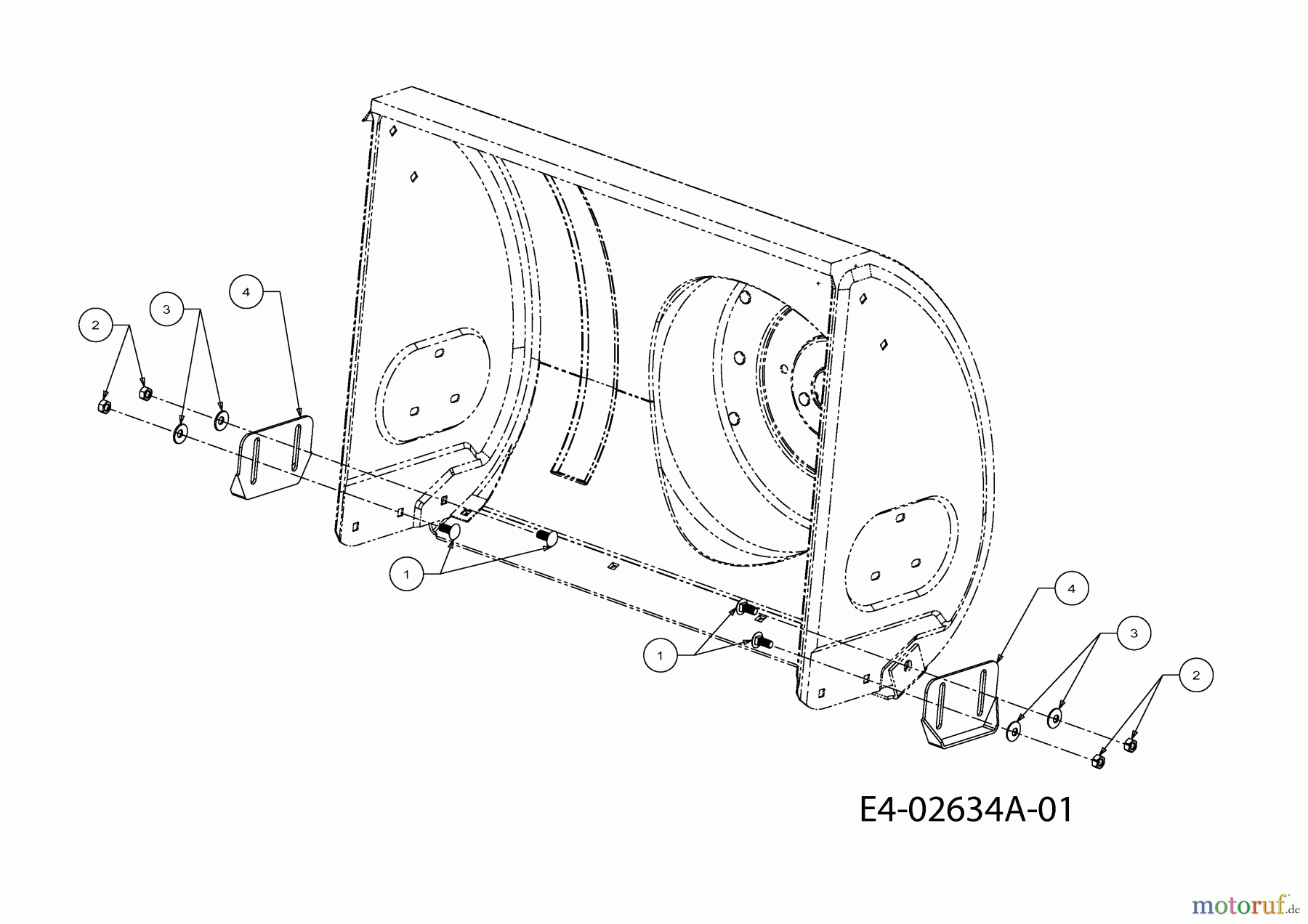 Yard-Man Schneefräsen E 5 E 3 G 31AE5E3G643 (2001) Gleitkufe