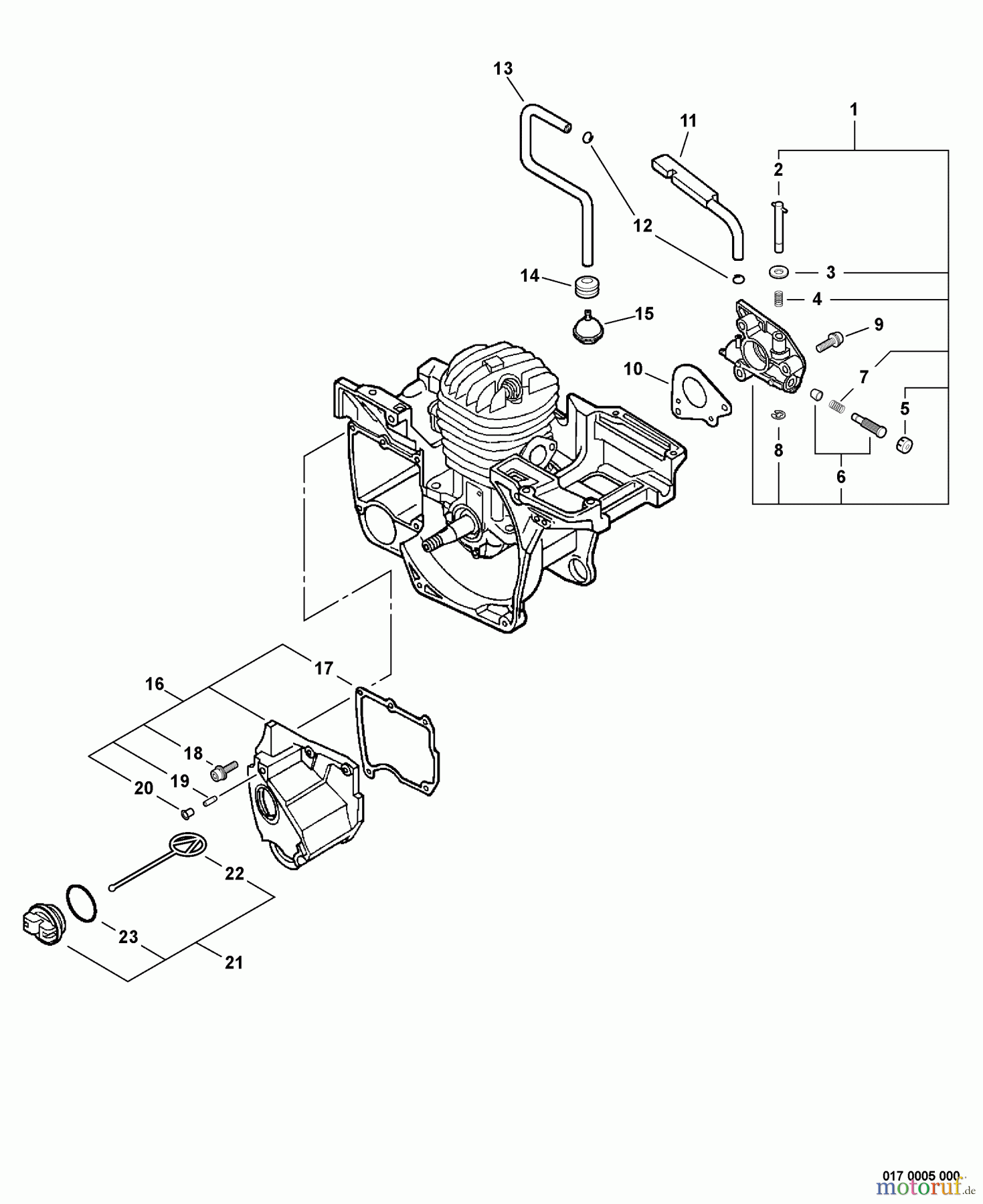 Echo Sägen, Kettensägen CS-440 - Echo Chainsaw, S/N: C07013001001 - C07013999999 Auto-Oiler, Oil Tank