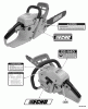 Echo CS-440 - Chainsaw, S/N: C09112001001 - C09112999999 Ersatzteile Labels
