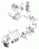 Echo CS-4400 - Chainsaw, S/N: 001001 - 101000 (Type 1) Ersatzteile Starter, Ignition, Intake, Air Filter, Exhaust, Stop Switch
