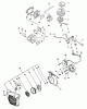 Echo CS-4400 - Chainsaw, S/N: 001001 - 101000 (Type 1E) Ersatzteile Starter, Ignition, Intake, Air Filter, Exhaust, Stop Switch