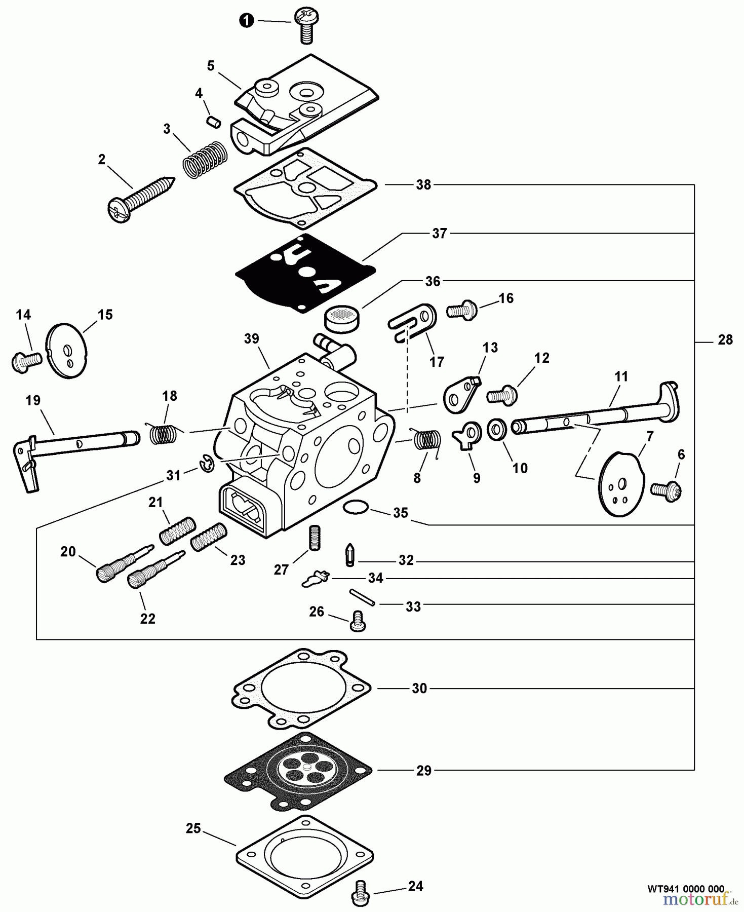  Echo Sägen, Kettensägen CS-450 - Echo Chainsaw,  Carburetor -- WT-941