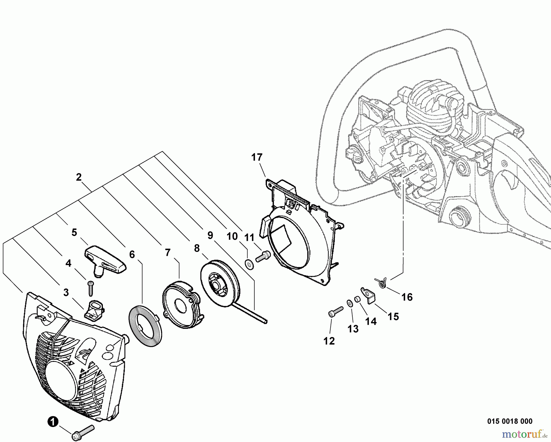 Echo Sägen, Kettensägen CS-450 - Echo Chainsaw, Starter