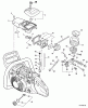 Echo CS-450P - Chainsaw, Ersatzteile Intake, Cylinder Cover, Ignition Switch, Fuel System  S/N: C06413025100 - C06413999999