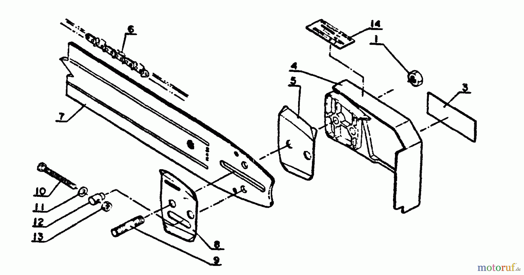 Echo Sägen, Kettensägen CS-451VL - Echo Chainsaw Guide Bar