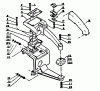 Echo CS-451VL - Chainsaw Ersatzteile Right Handle